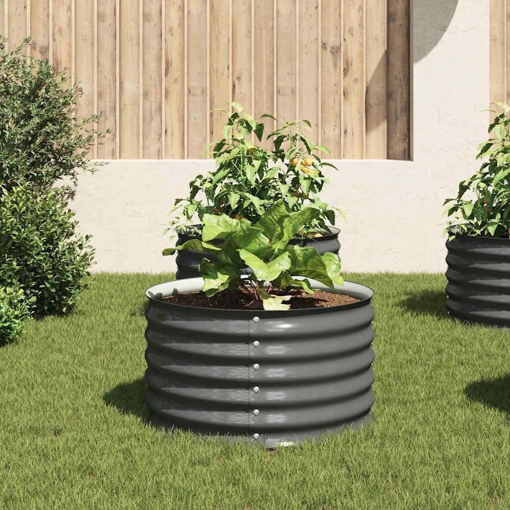 vidaXL Hochbeet Garten-Hochbeet 80x80x44 cm Verzinkter günstig online kaufen