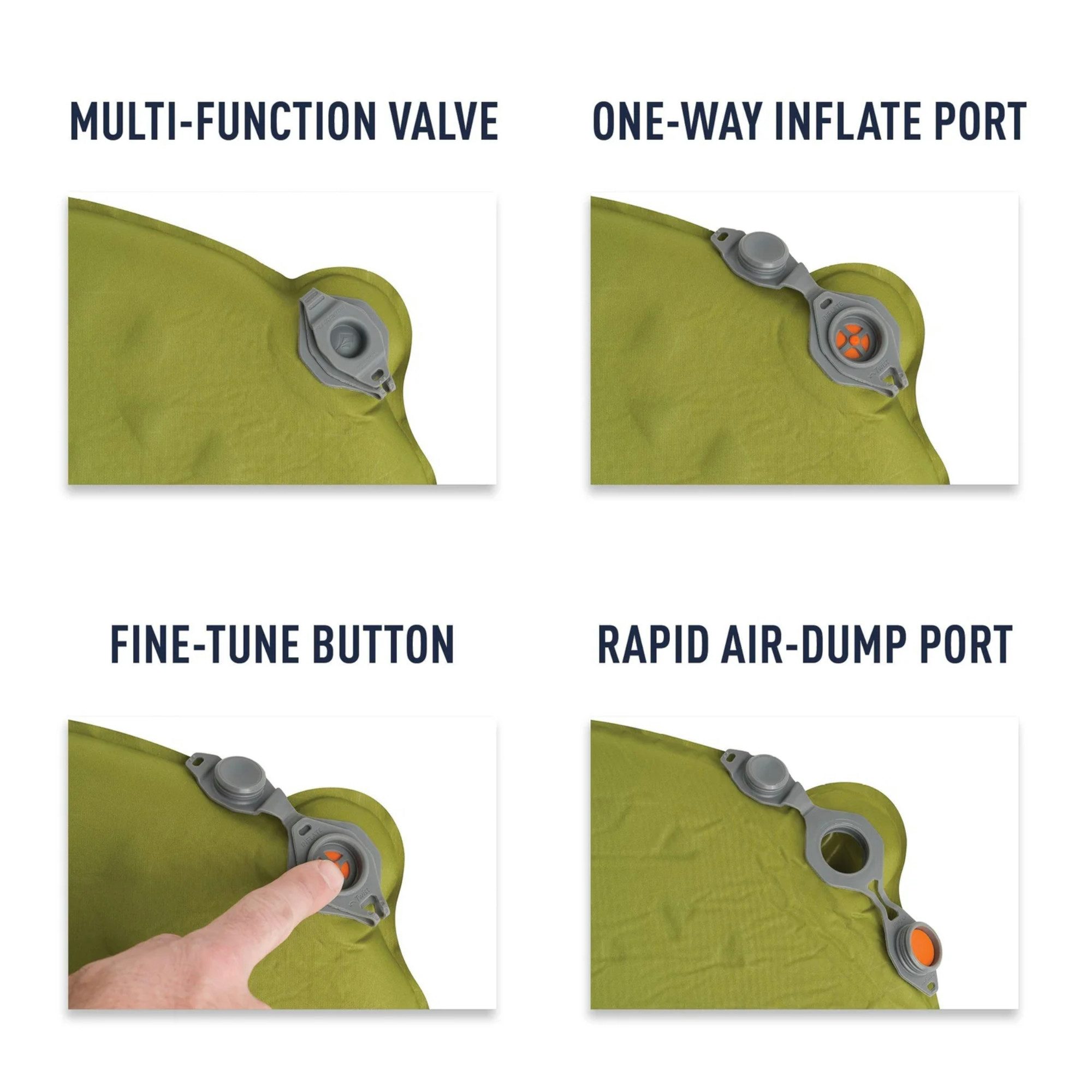 sea to summit Thermomatte Camp Self-Inflating Isomatte - Large - Grün