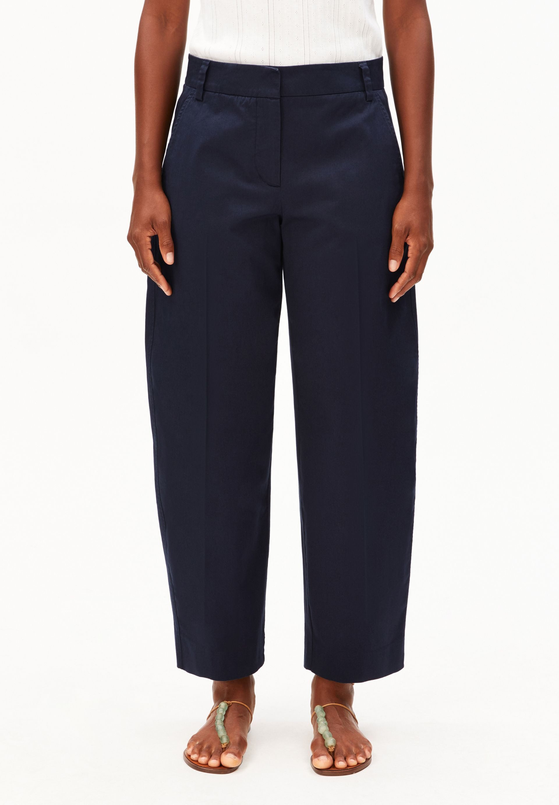 Armedangels Stoffhose BARREL TWILL Webhose aus Bio-Baumwoll Mix (Mid waist, günstig online kaufen