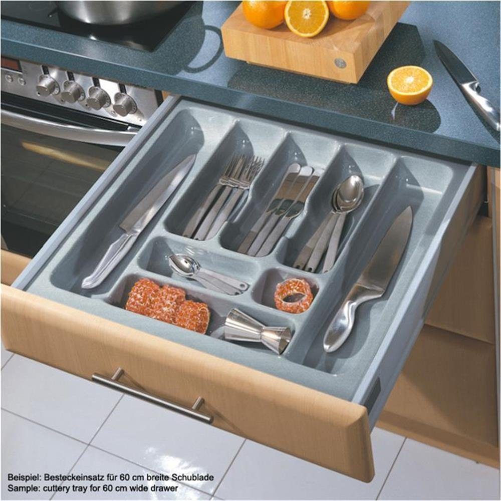 Naber Besteckeinsatz Besteckeinsatz Excellent 60 zuschneidbar, silber – Bild 2 von 4