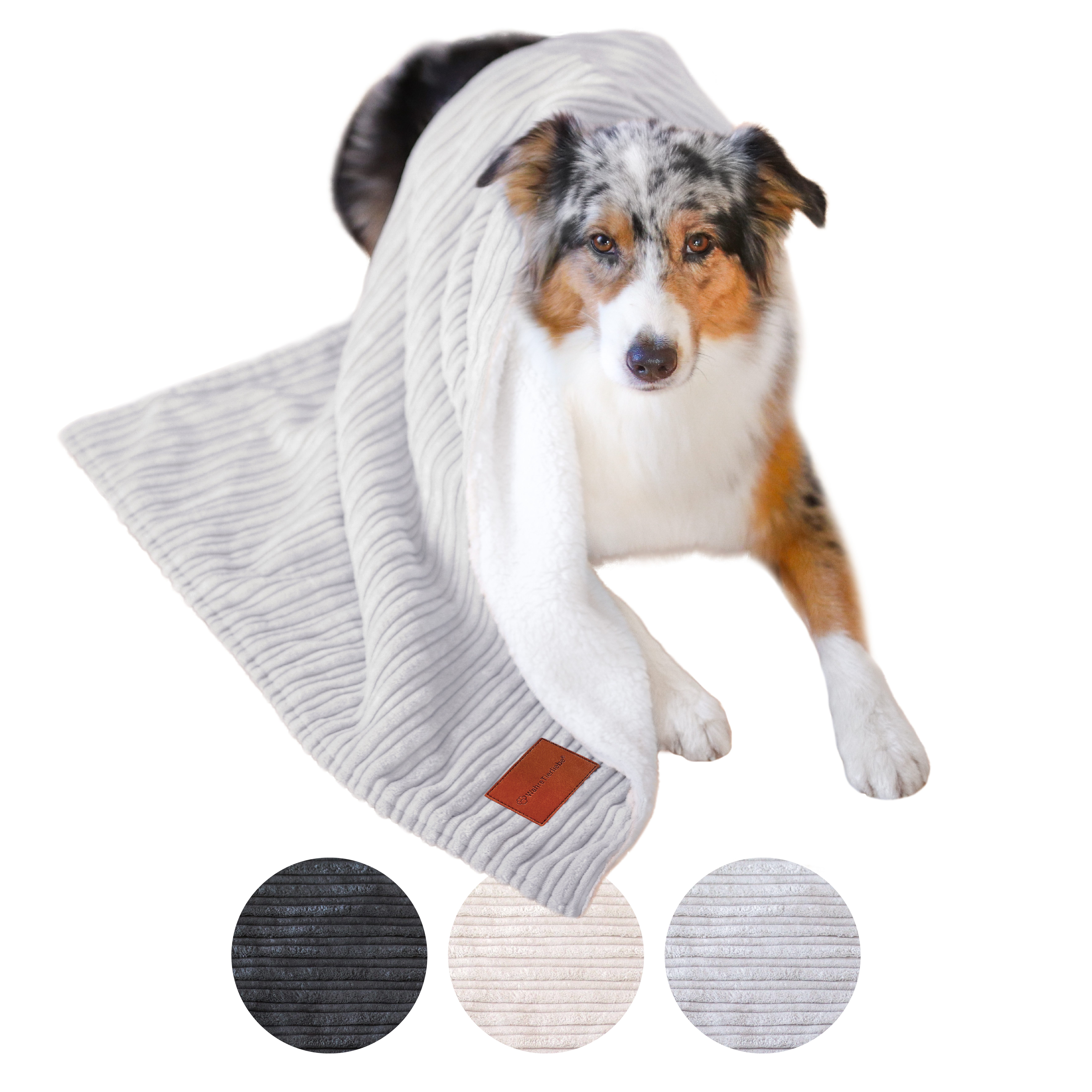 Wahre Tierliebe Tierdecke Premium Kuscheldecke Fluffy, Überzug, hält warm, wasserabweisend