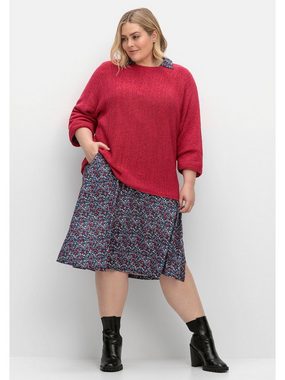 Sheego 3/4 Arm-Pullover Große Größen mit 3/4-Arm, aus Bändchengarn