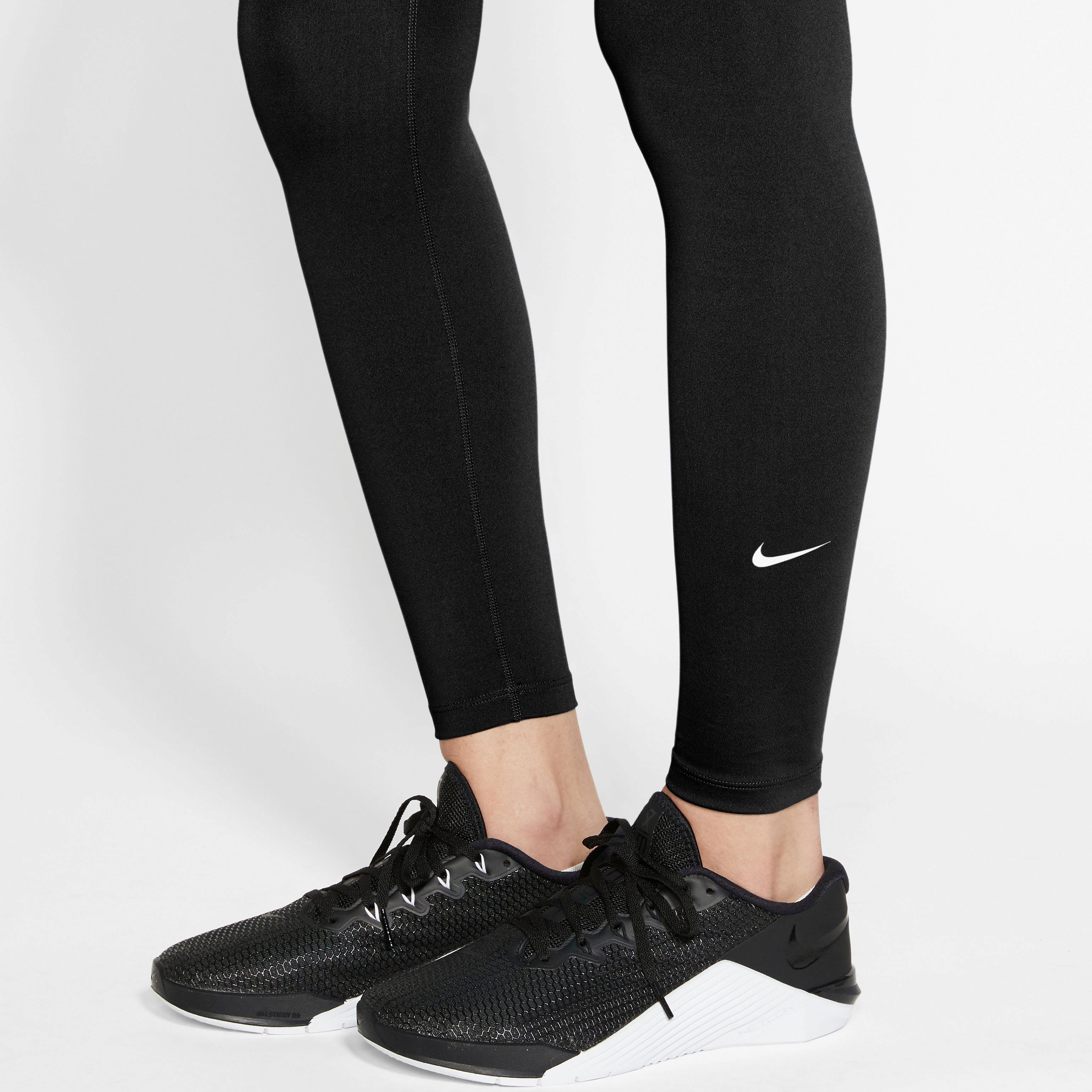 Nike Trainingstights ONE WOMEN'S MID-RISE schwarz LEGGINGS