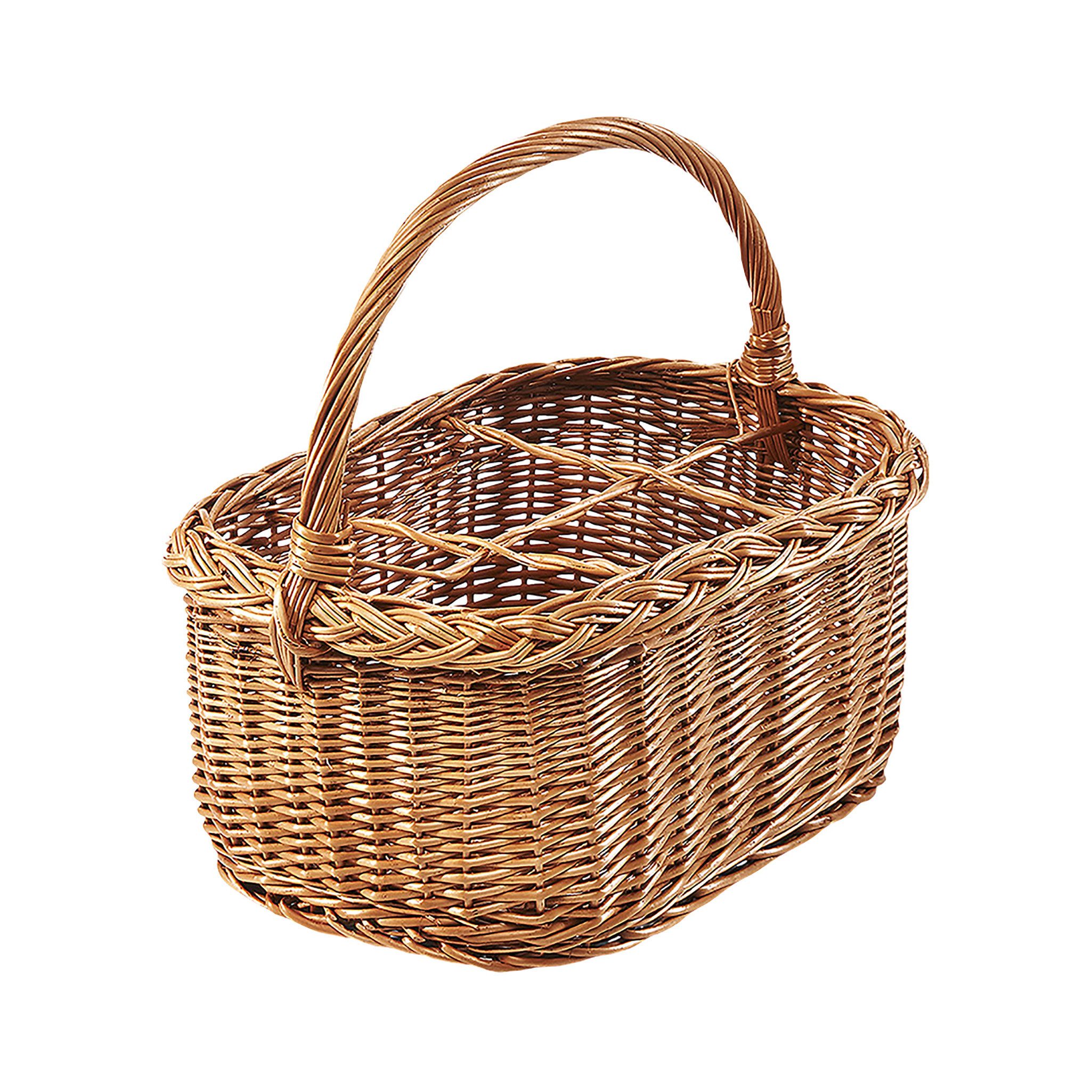 Kobolo Flaschenkorb Flaschenträger für 6 Flaschen aus gekochter Weide günstig online kaufen