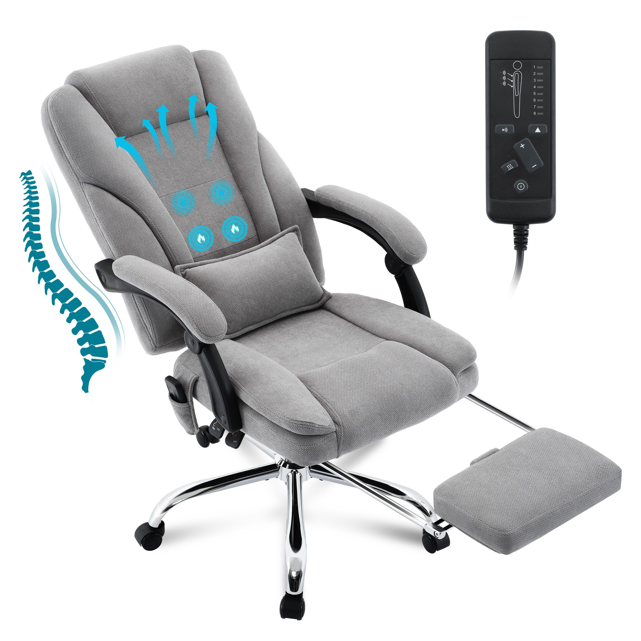 FANTASYLAB Bürostuhl Ergonomischer Schreibtischstuhl, Chefsessel mit günstig online kaufen