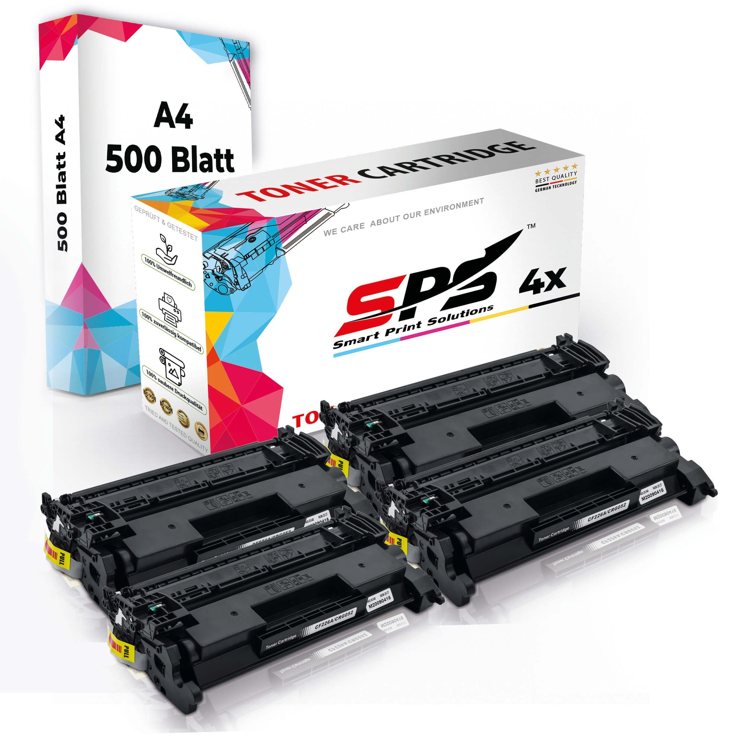 Pack, 4x Tonerkartusche Kompatibel, A4 A4 Set Druckerpapier Toner,1x + 4x SPS Druckerpapier) Multipack (4er