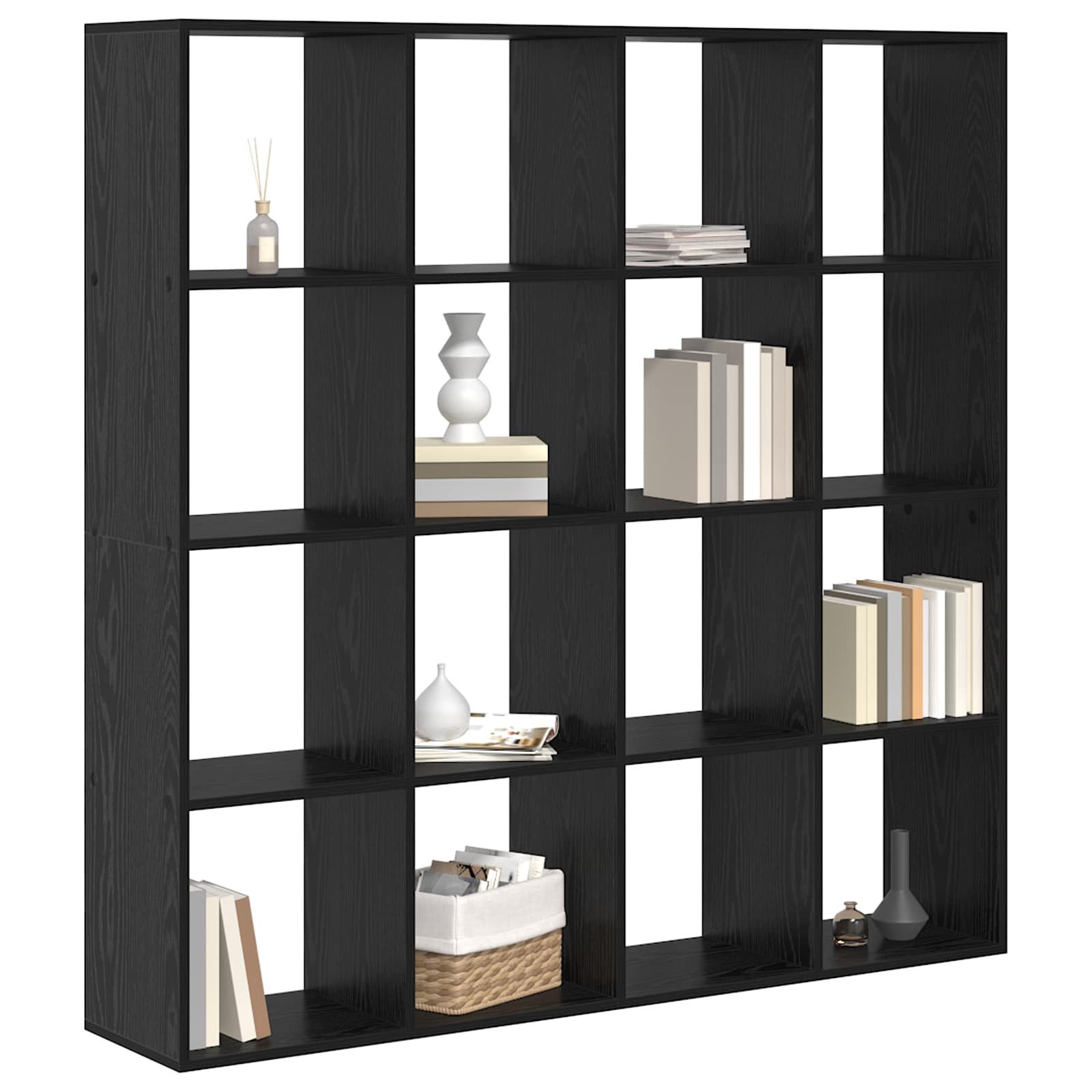 vidaXL Bücherregal Bücherregal 16 Ebenen 137,5 x 29 x 137,5 cm Holzwerkstoff, 1-tlg.