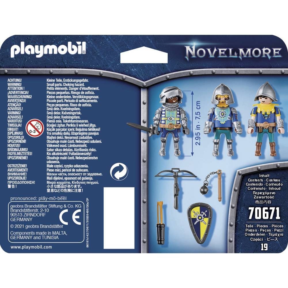 Playmobil® 3er Set Novelmore Ritter Konstruktions-Spielset günstig online kaufen