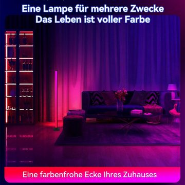 Welikera LED Stehlampe RGB-Farb Flutlicht mit Musik Rhythmus,Stehlampe für Gaming,Party