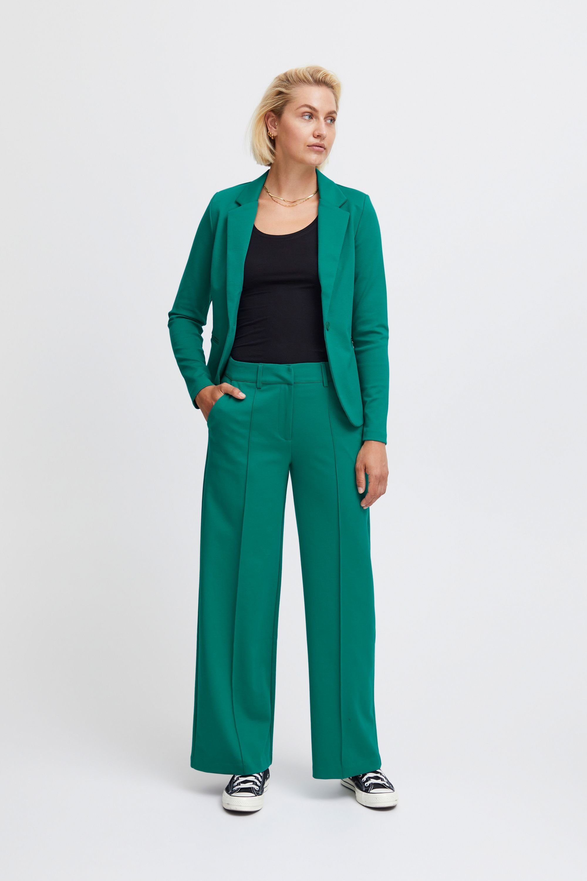 Stoffhose Ichi IHKATE OFFICE PA 20116768 WIDE (185025) Quetzal Green SUS