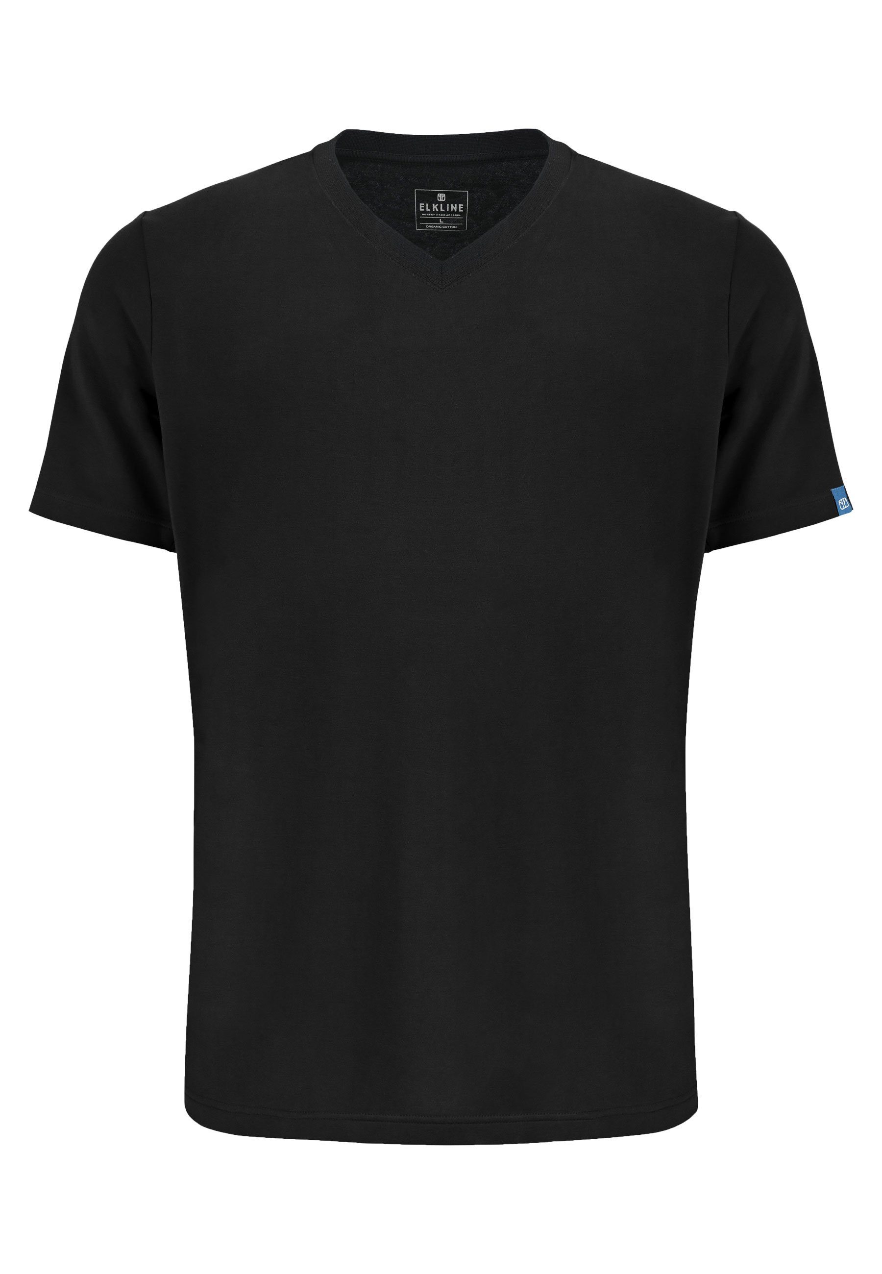 Elkline T-Shirt Must Be V-Ausschnitt black