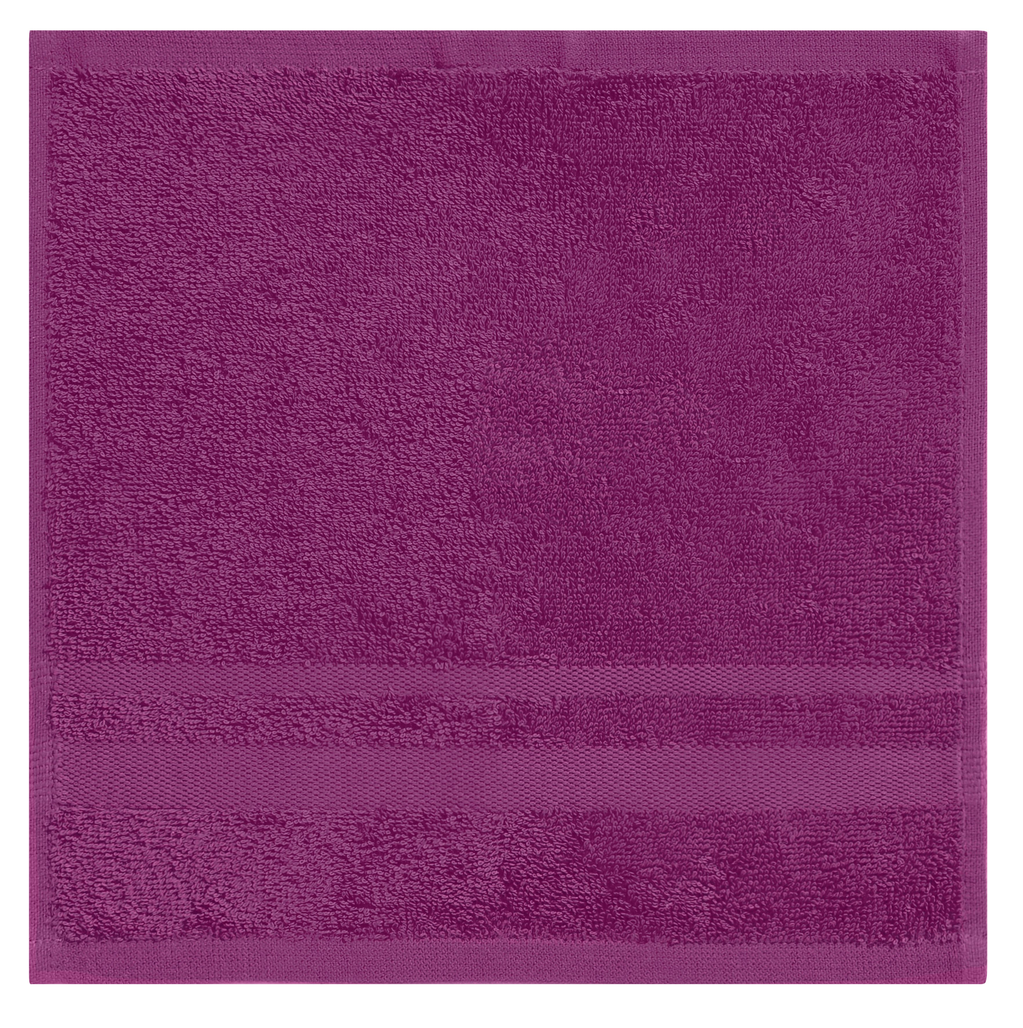 OTTO home Waschlappen Vanessa, 10 Seiftücher, 30x30cm, in Standard- und Premium-Qualität, (Set, 10-St), Handtücher mit Bordüre, 100% Baumwolle, einfarbig, weich – Bild 3 von 5