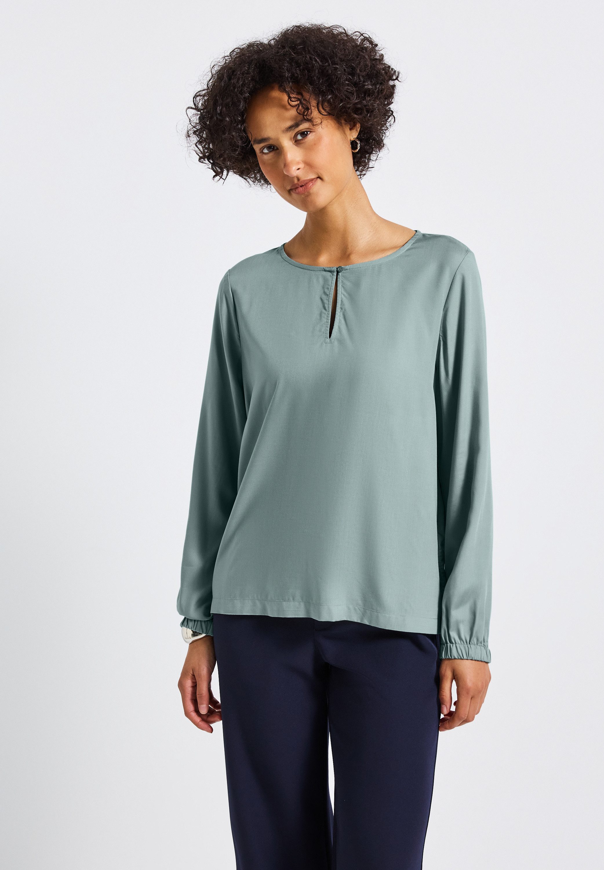 STREET ONE Langarmbluse aus softer Viskose günstig online kaufen