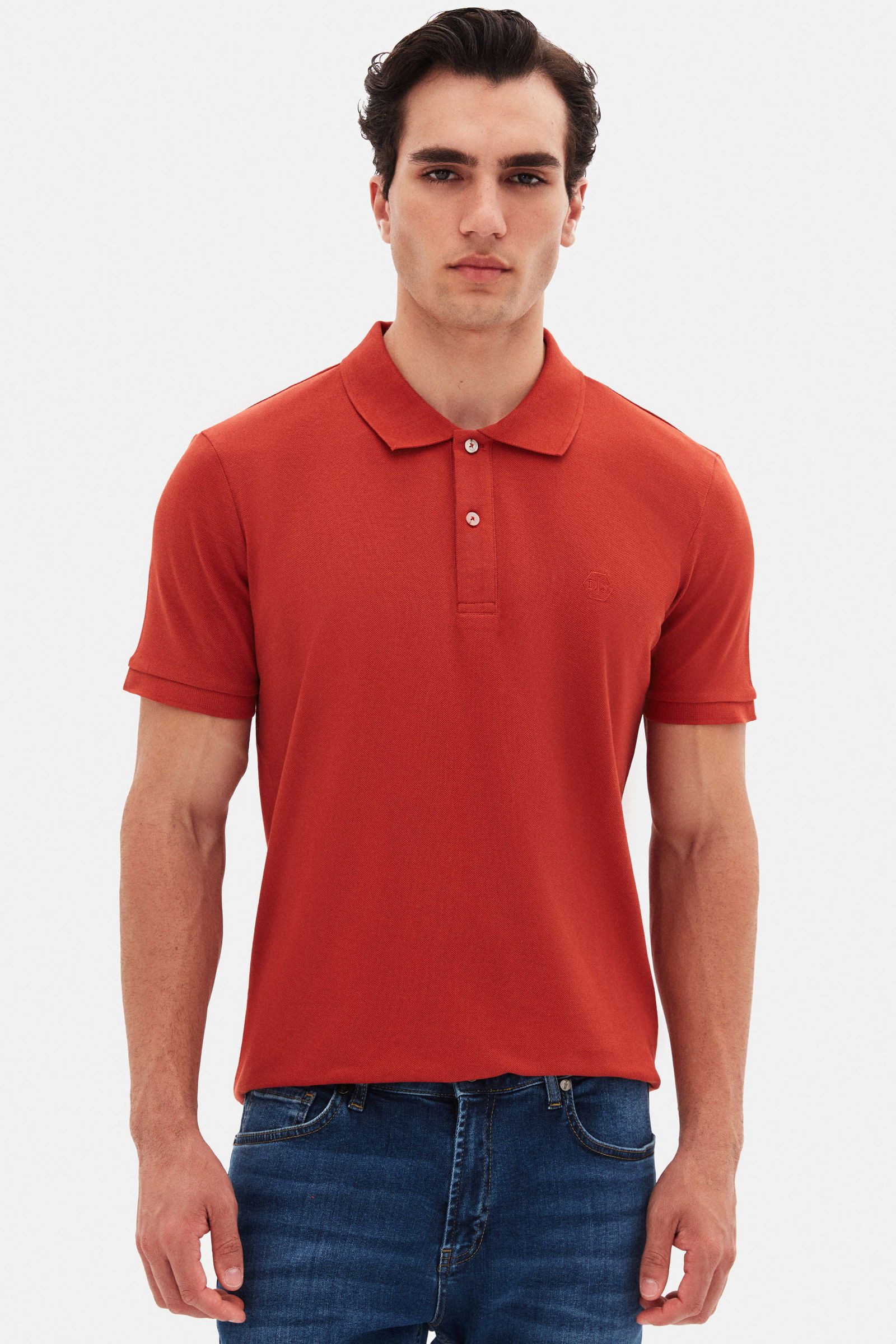 T-Shirt D'S DAMAT Poloshirt Herren Kurzarm, 100% Baumwolle Regular Fit Golf T