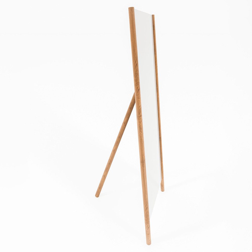 Lomadox Wandspiegel PORI-165, Standspiegel, 169x54cm, Eiche massiv geölt, montierte Lieferung