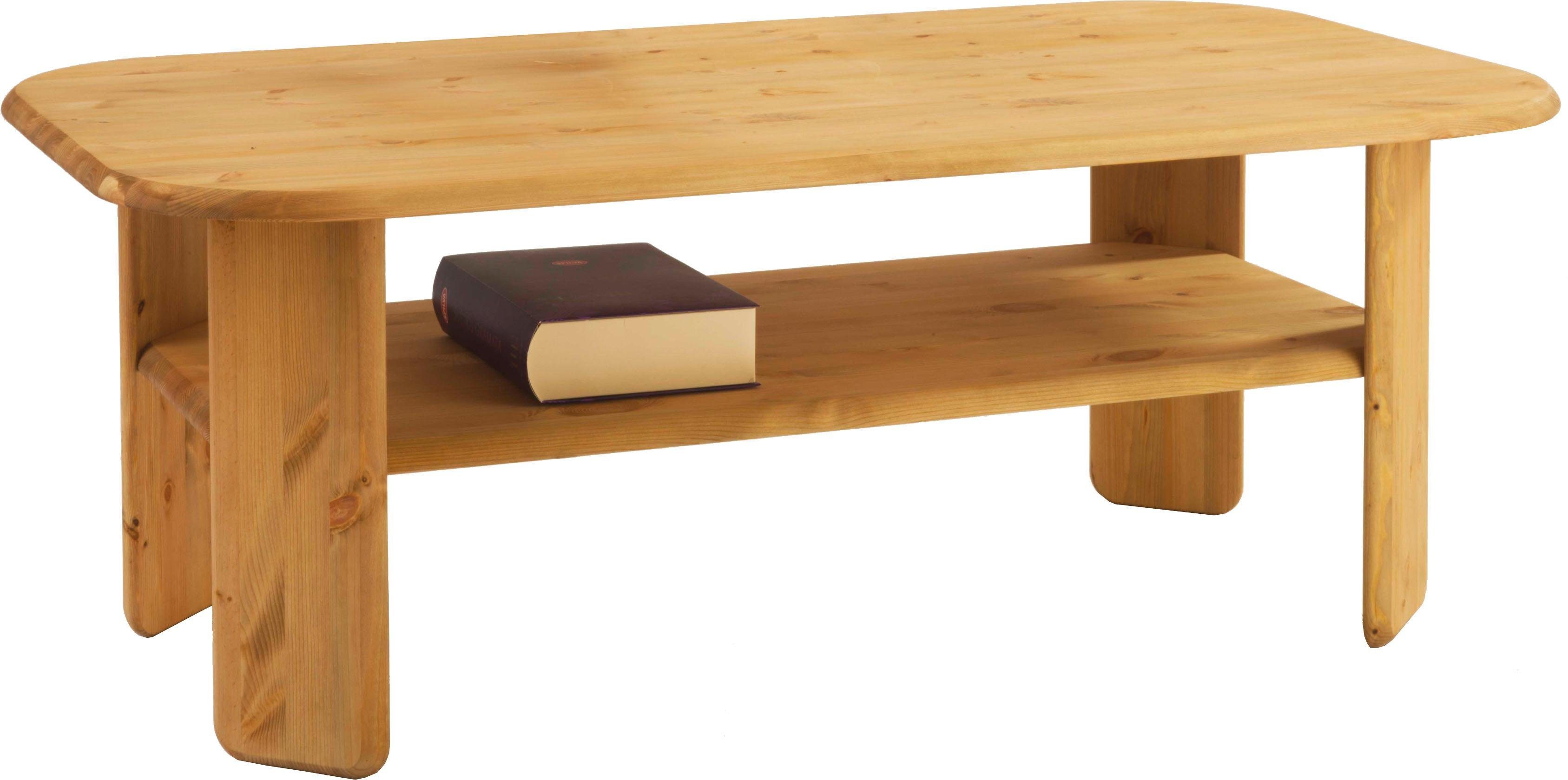 Home affaire Couchtisch "Jayden 1", Breite 139 cm, aus massivem Kiefernholz günstig online kaufen