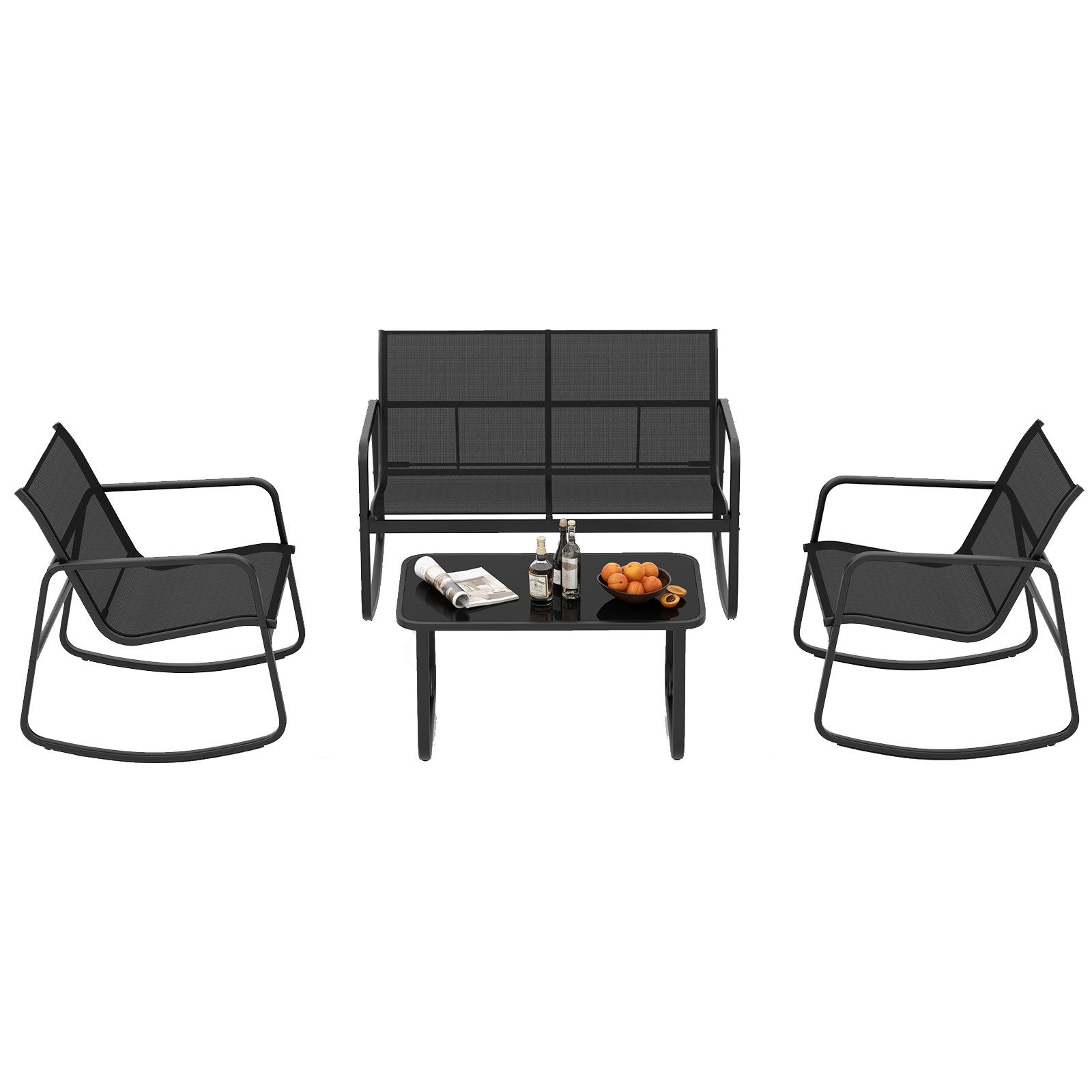 COSTWAY Balkonset, (4-tlg), Garten Sitzgruppe mit günstig online kaufen