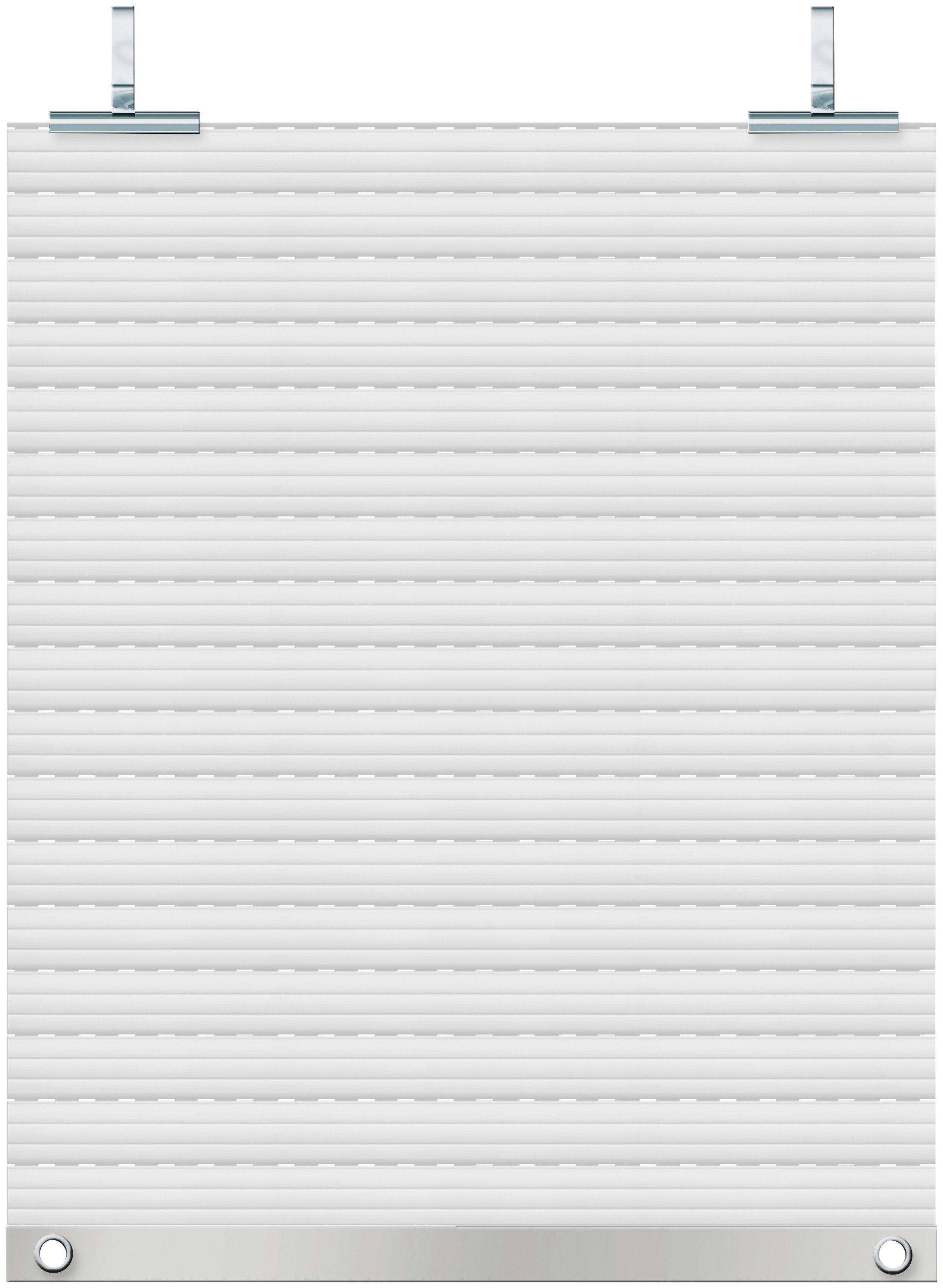 SCHELLENBERG Rollladenpanzer Set für Fenster, Mini System für 40 mm Stahlrohrwelle, PVC Jalousie, in verschiedenen Größen erhältlich, weiß