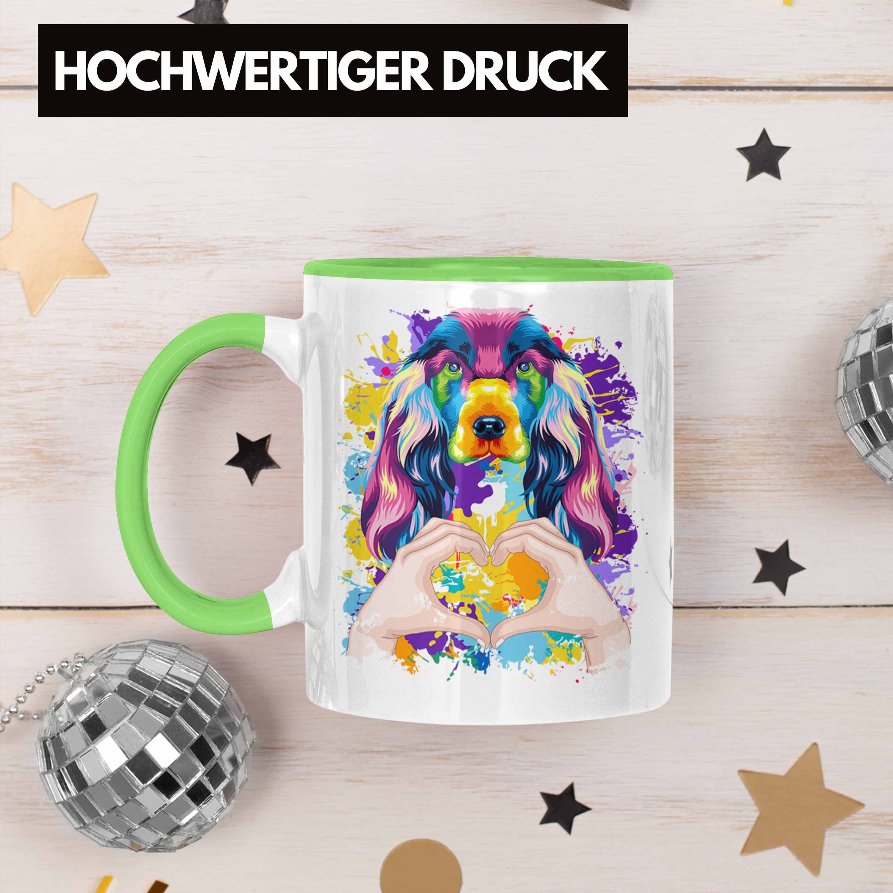 Geschenk Cocker Grün Besitzer Spruch Farbe Gesc Love Tasse Trendation Spaniel Tasse Lustiger