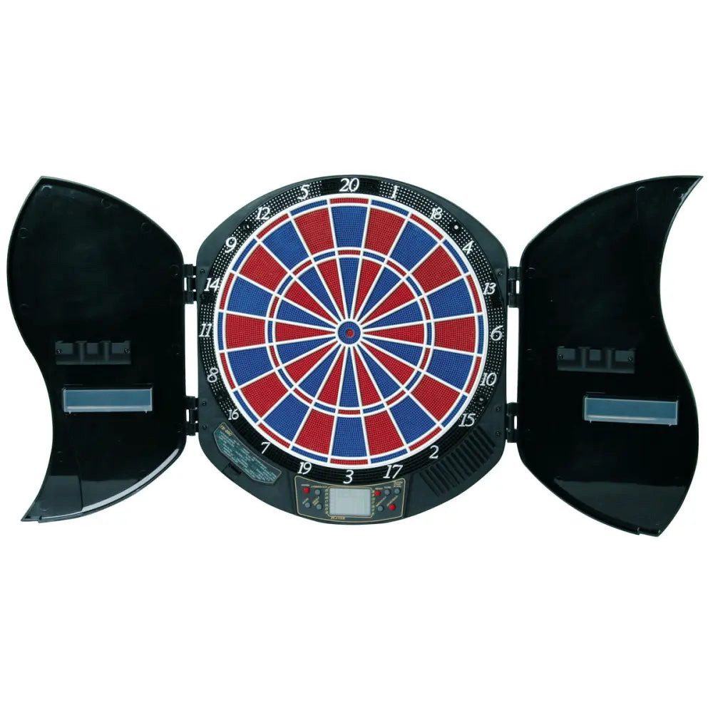 Dartscheibe Elektronik-Dartscheibe Deluxe, mit Türen, 21 Spielmodi, bis 8 Spieler