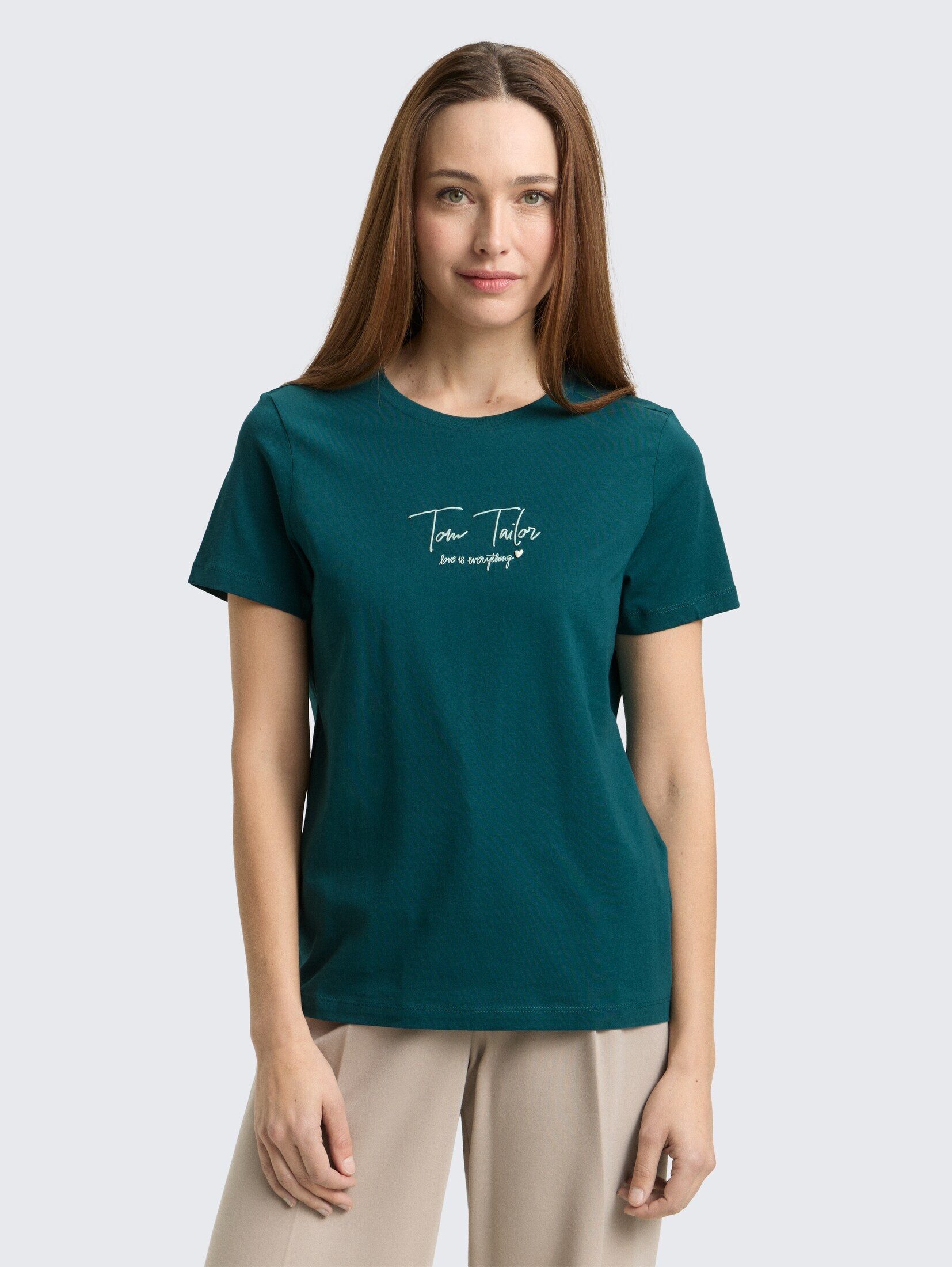TOM TAILOR T-Shirt T-Shirt T-Shirt mit Logo-Print günstig online kaufen