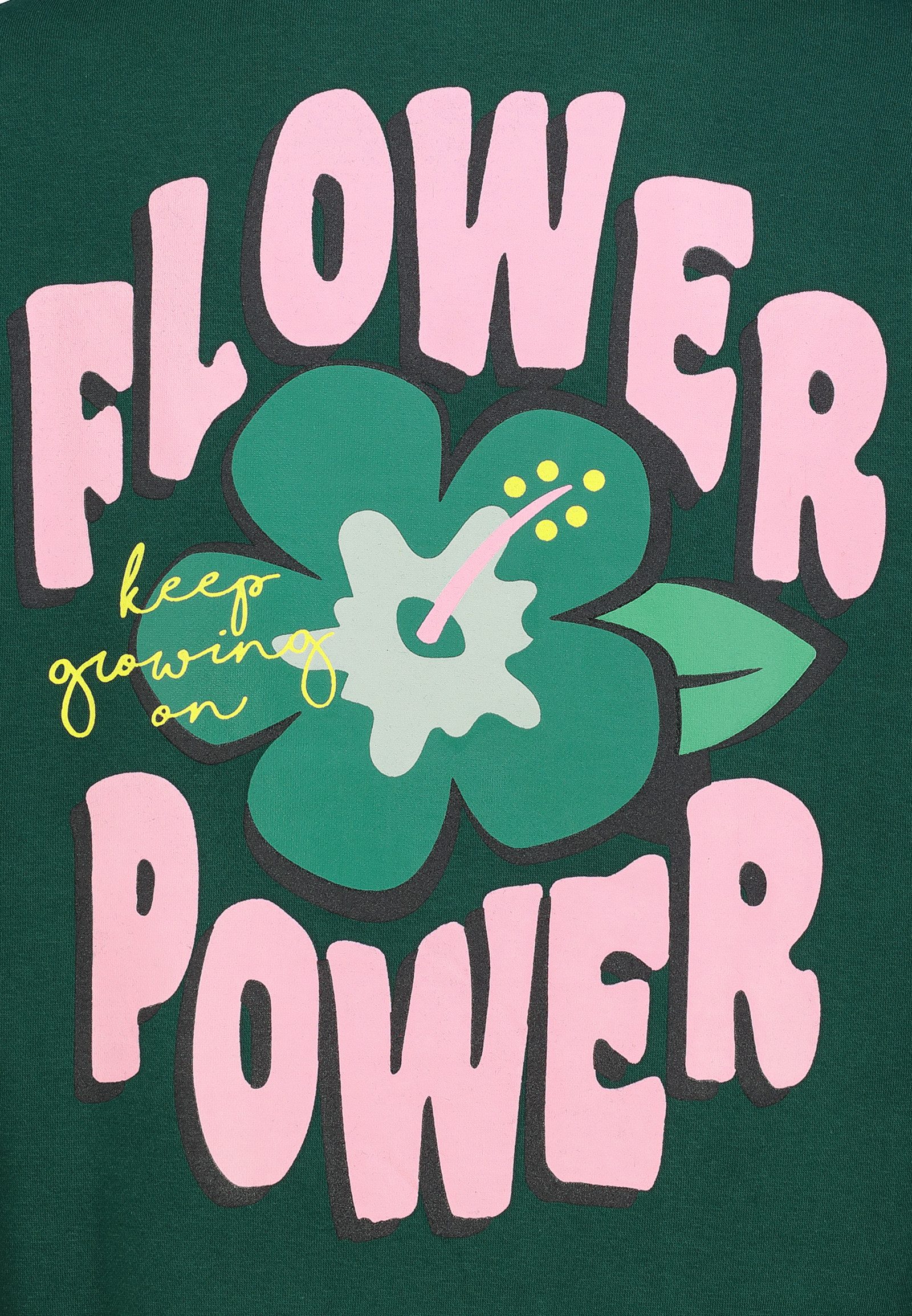 SUBLEVEL Hoodie mit Schriftzug und Liebesmotiv Sweat Print Hood