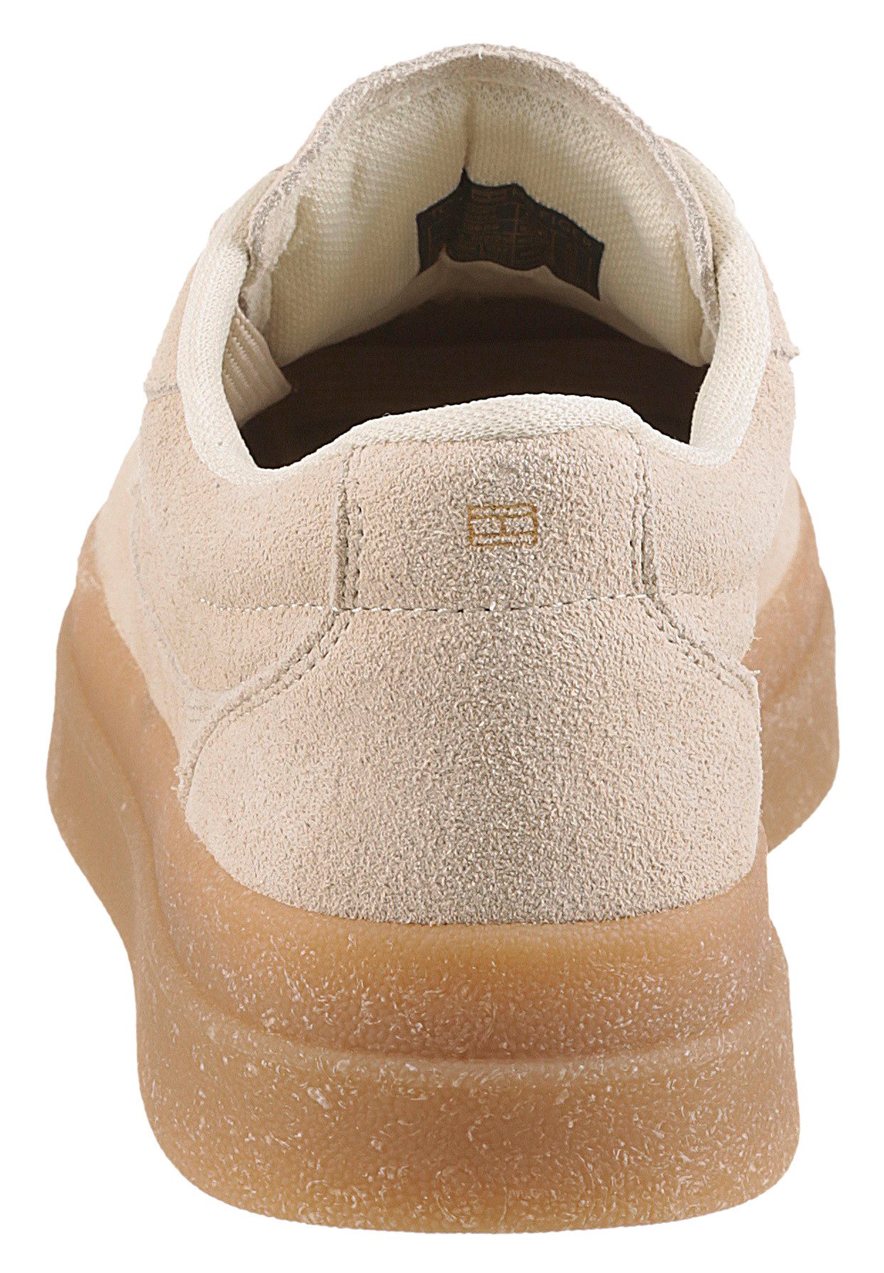 Tommy Hilfiger MODERN COURT SNEAKER SUEDE Plateausneaker, Freizeitschuh, Halbschuh, Schnürer mit weich gepolstertem Schaftrand