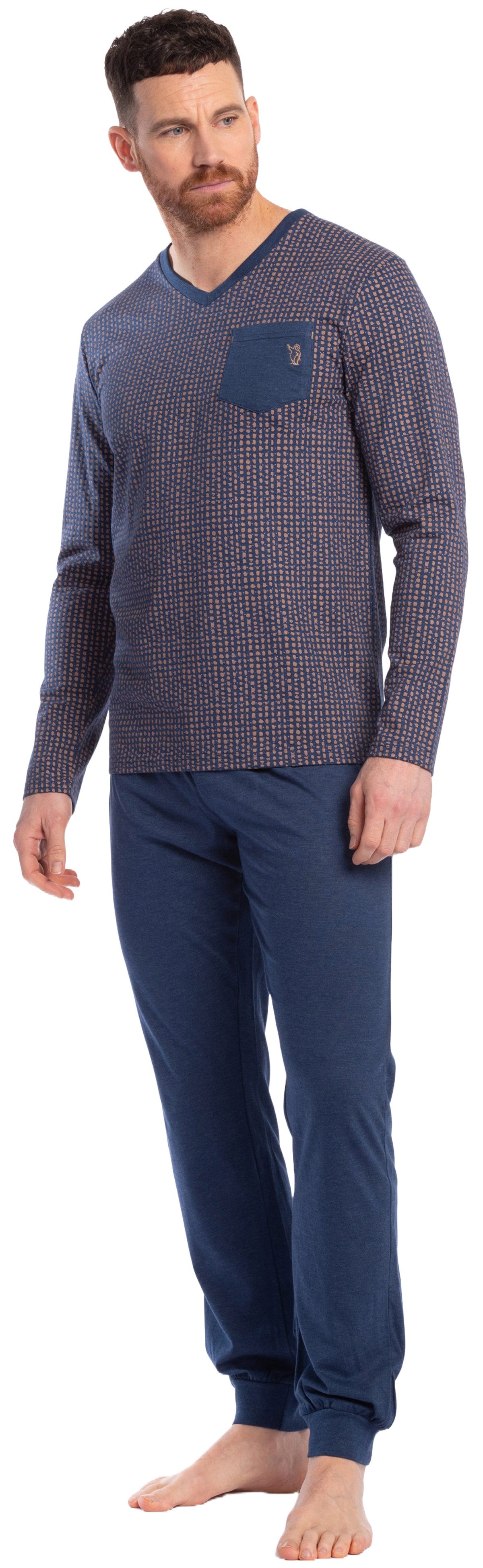 Eskimo Schlafanzug Herren Schlafanzug lang (2 günstig online kaufen