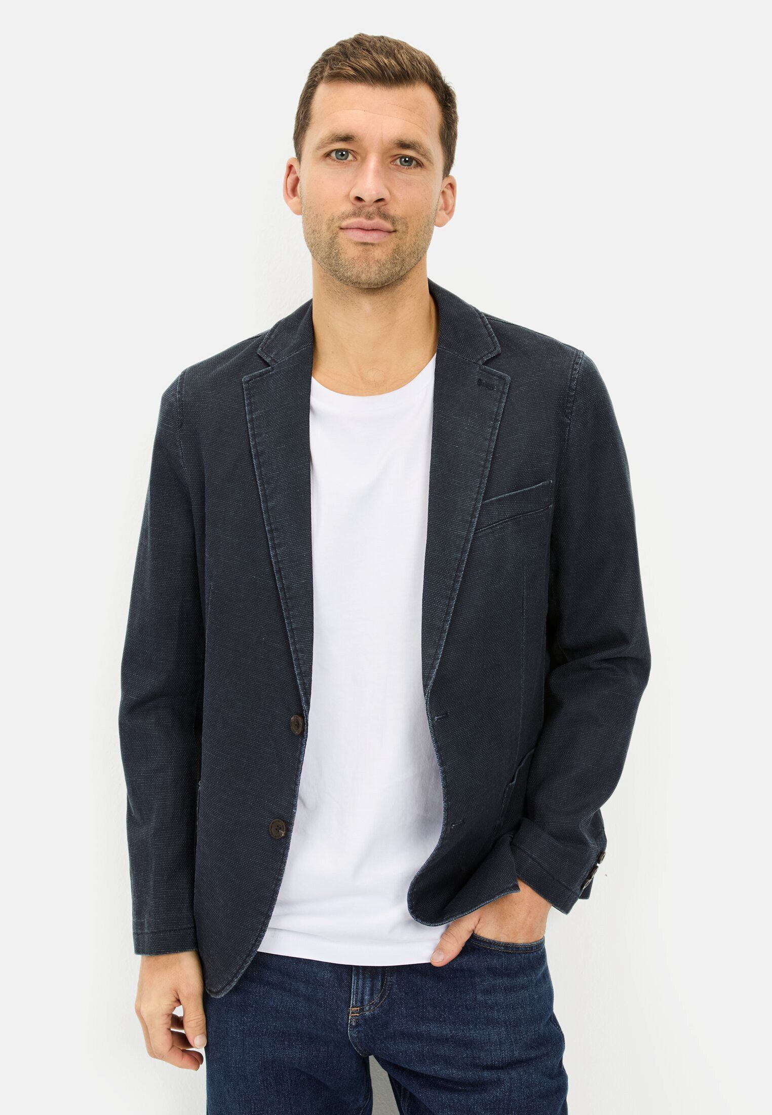 camel active Jerseysakko mit 2-Knopf-Verschluss Blazer_Jerseyblazer günstig online kaufen
