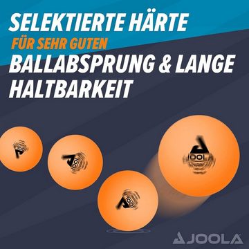 Joola Tischtennisball 12x 40mm Training Tischtennis Bälle Freizeit Ping Pong Erwachsener (12er-Pack), 12 Stück Table Tennis Balls,Training 3 Star,Orange