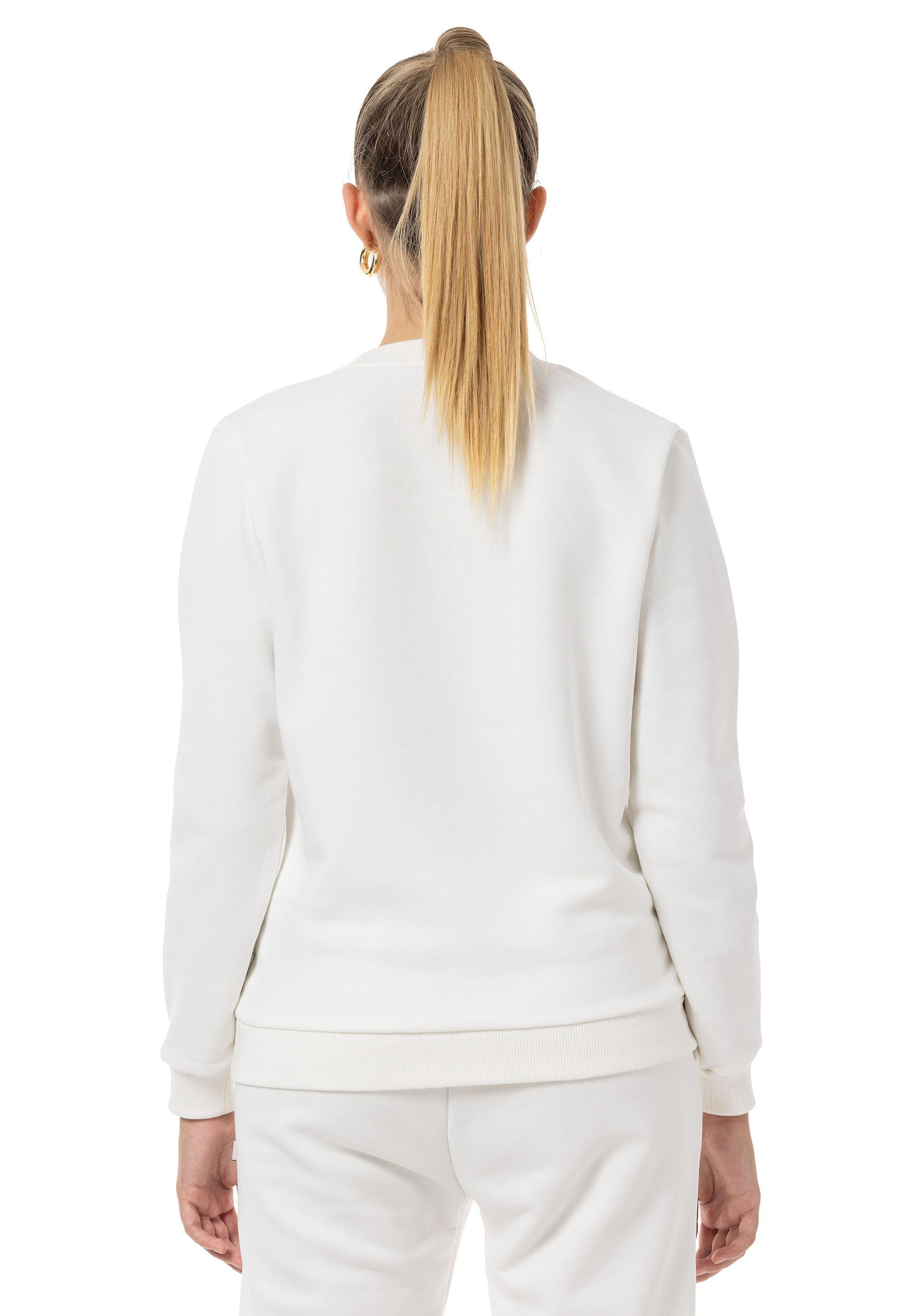 RedBridge Sweatshirt Rundhals Ecru Pullover Premium Qualität