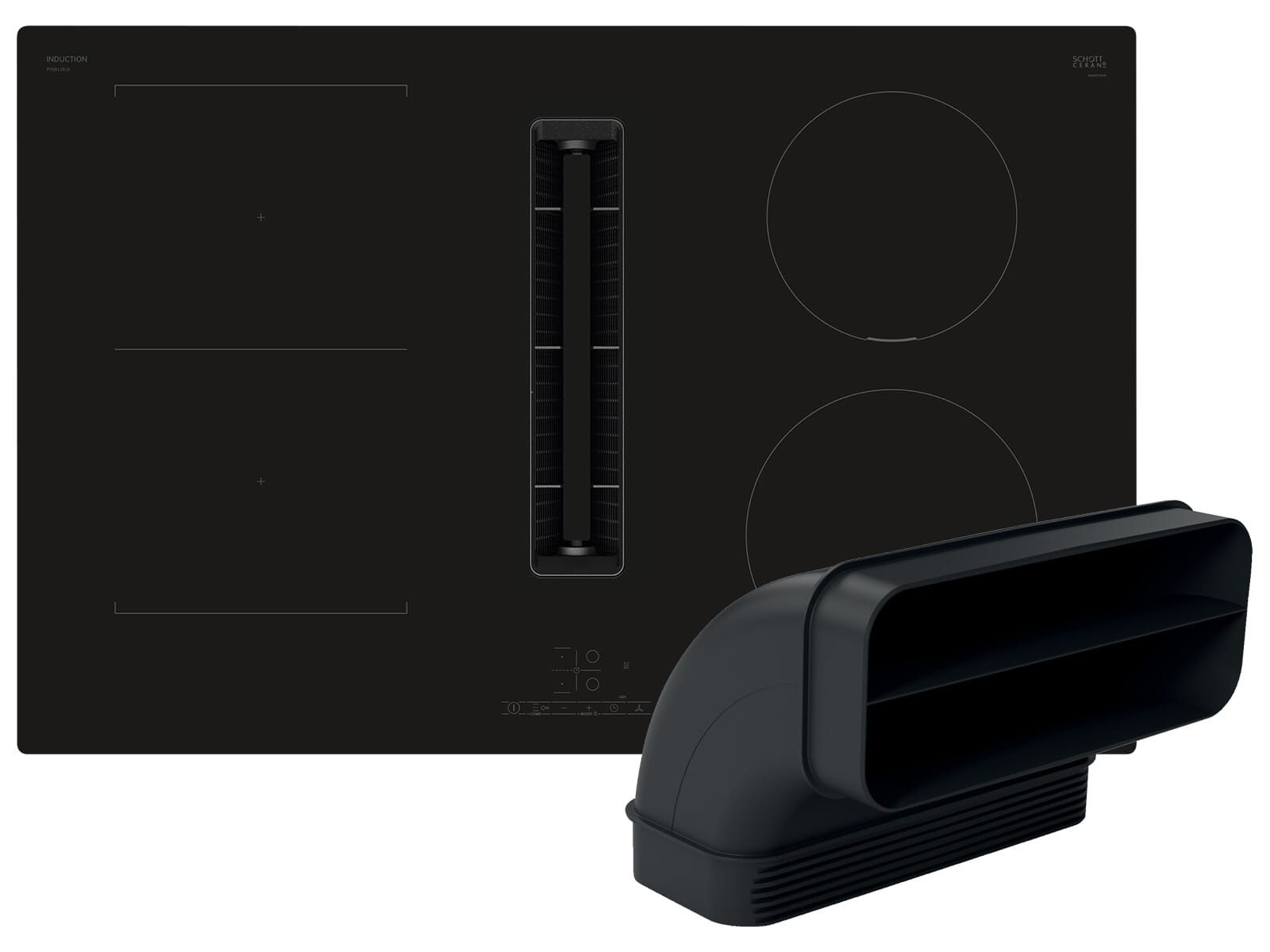 BOSCH Kochfeld mit Dunstabzug PVS811GA7, Timer, TouchControl-Bedienung