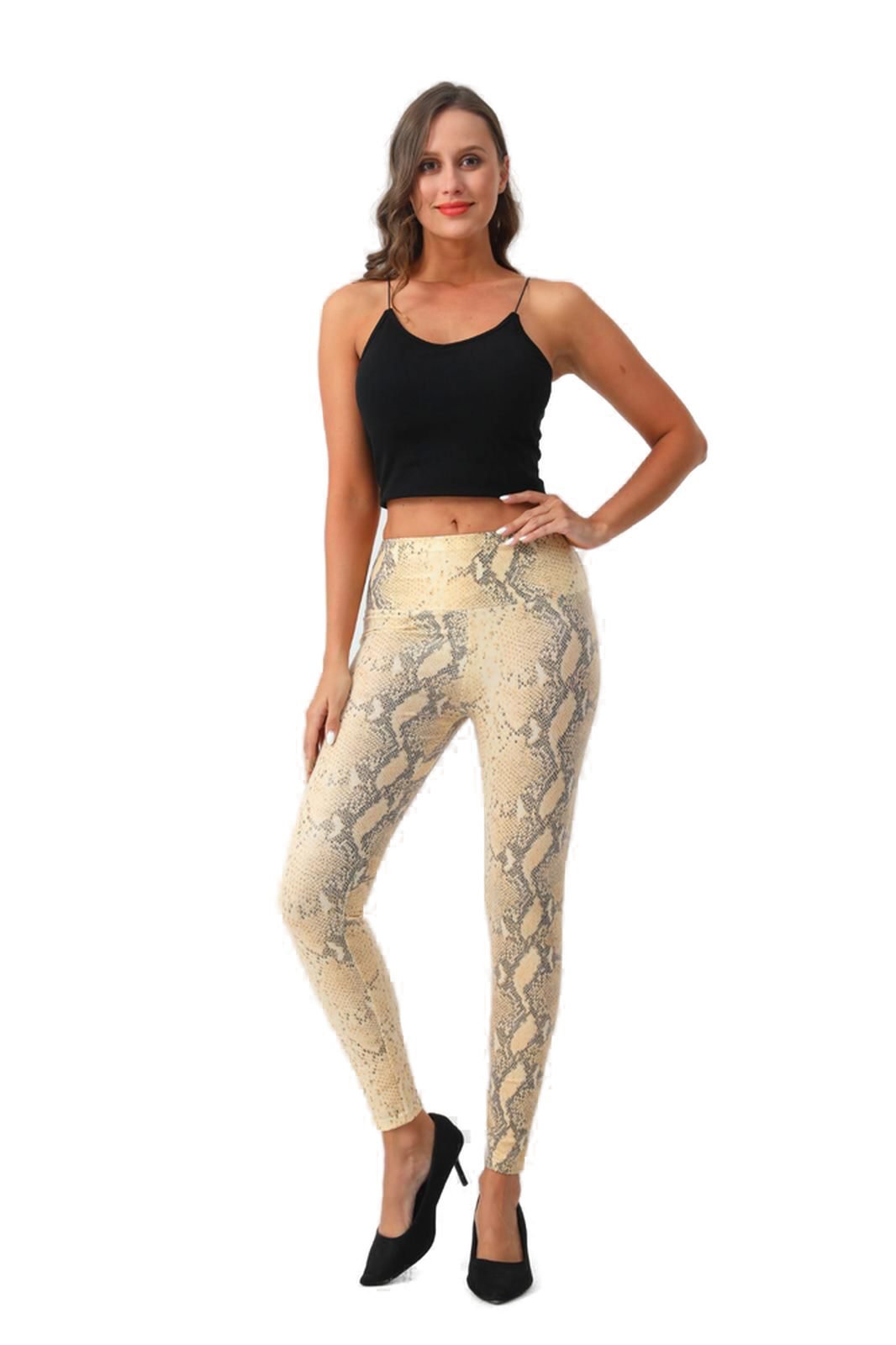 cofi1453 Leggings Damen Lederhose Leggings Lederimität günstig online kaufen