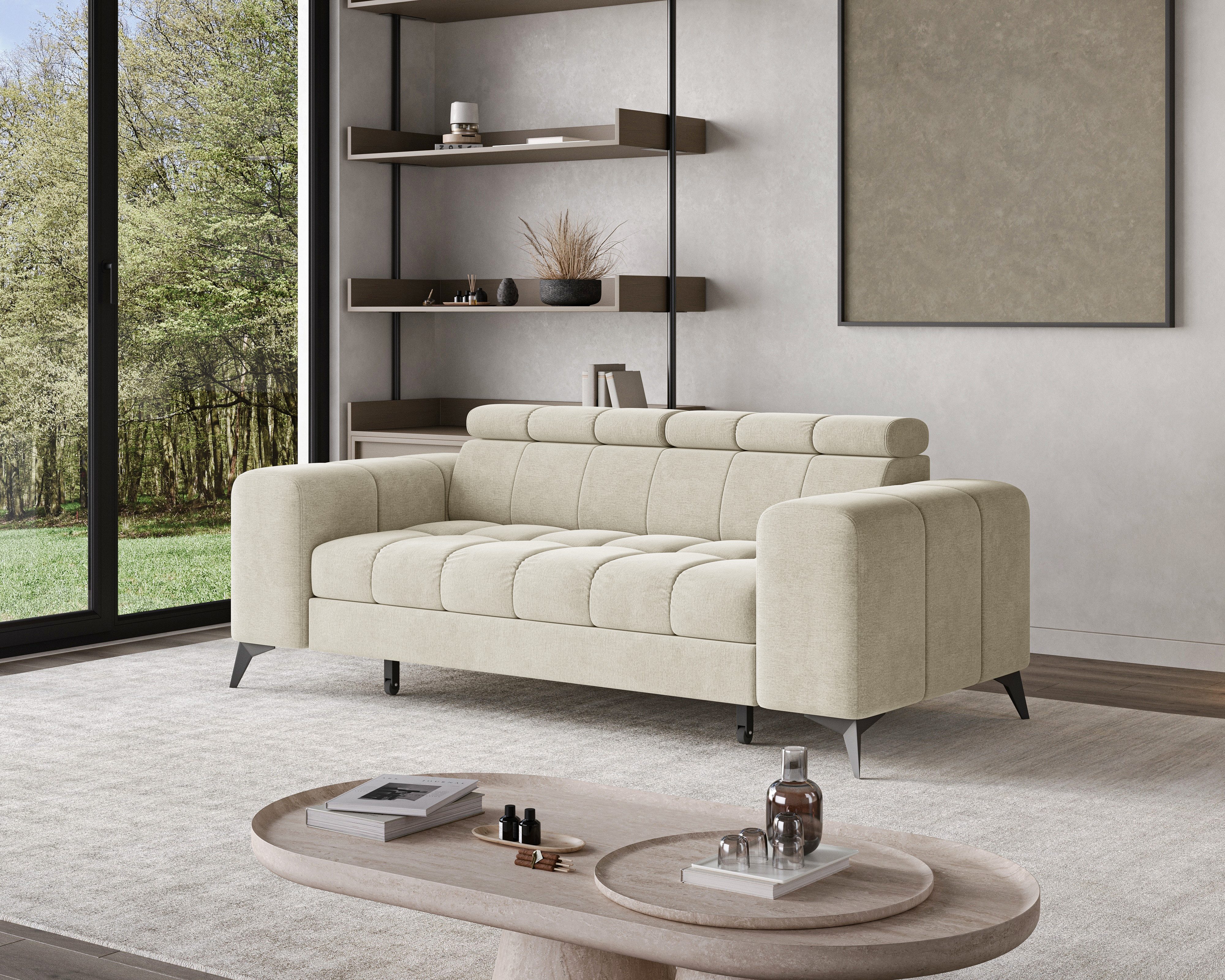 Chilly Möbel Sofa 2-Sitzer – Modern & Gemütlich - 262×74 cm - Monolith 04