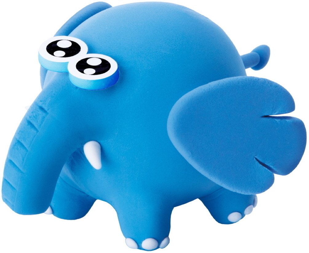 SIMBA Knete Spielzeug Knete ART & FUN Knetset Air Dry Clay Elefant 106354759