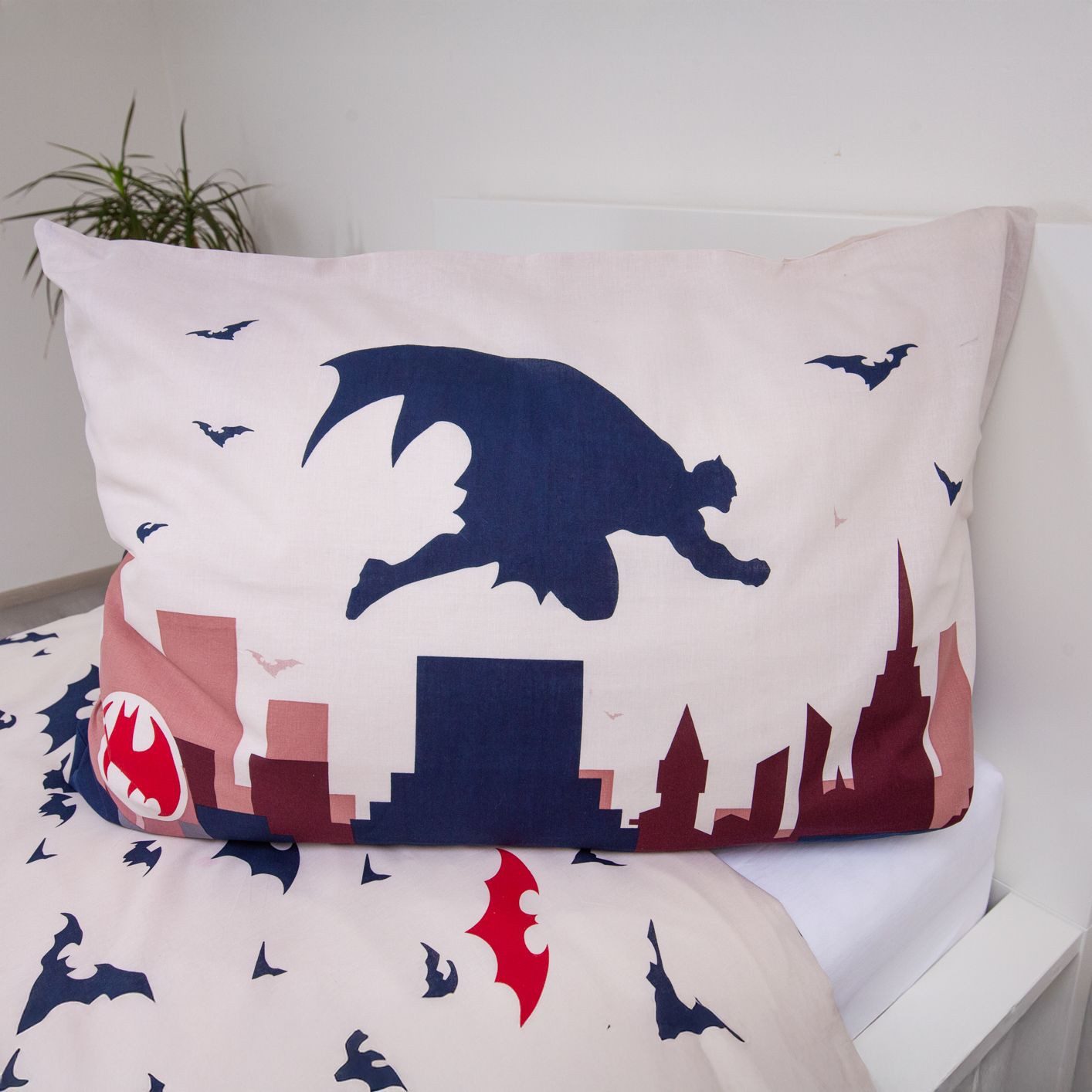 Batman Bettwäsche Gotham´s Knight Größe: 140x200 cm, 70x90 cm, 100% Baumwolle, Baumwolle, 2 teilig