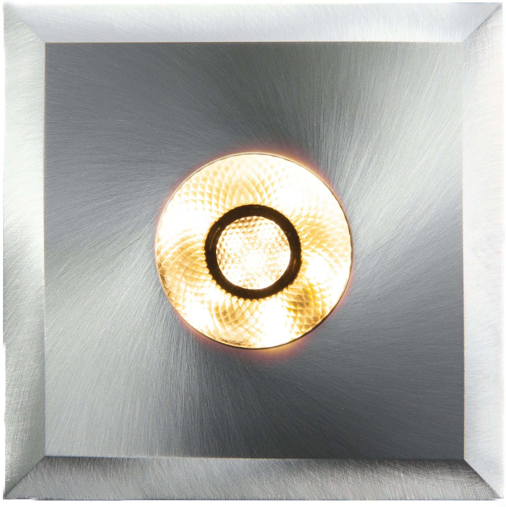HEITRONIC LED Einbaustrahler Austin, LED fest integriert, Warmweiß, Einbauleuchte,LED-Downlight,Edelstahlgehäuse, sehr geringe Einbautiefe