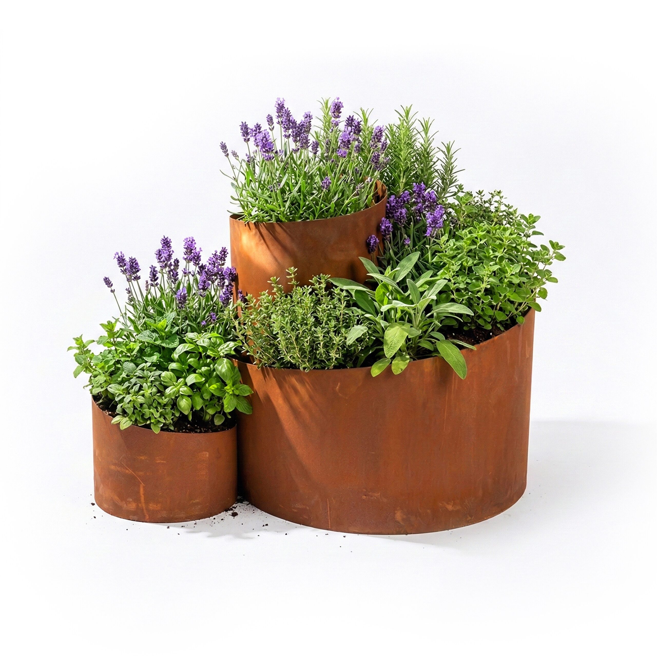 relaxdays Kräuterspirale Rost