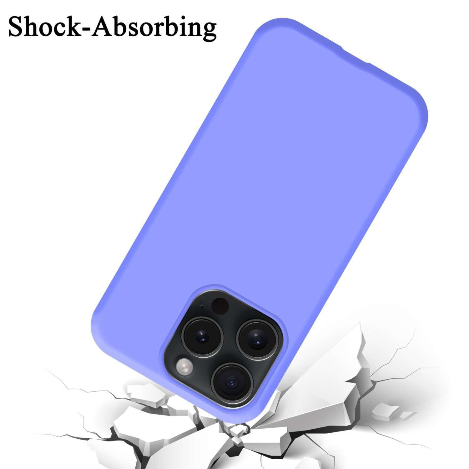 Cadorabo Handyhülle für iPhone 15 PRO MAX Hülle Apple iPhone 15 PRO MAX, Flexible Hülle TPU Silikon Schutzhülle Back Cover Case