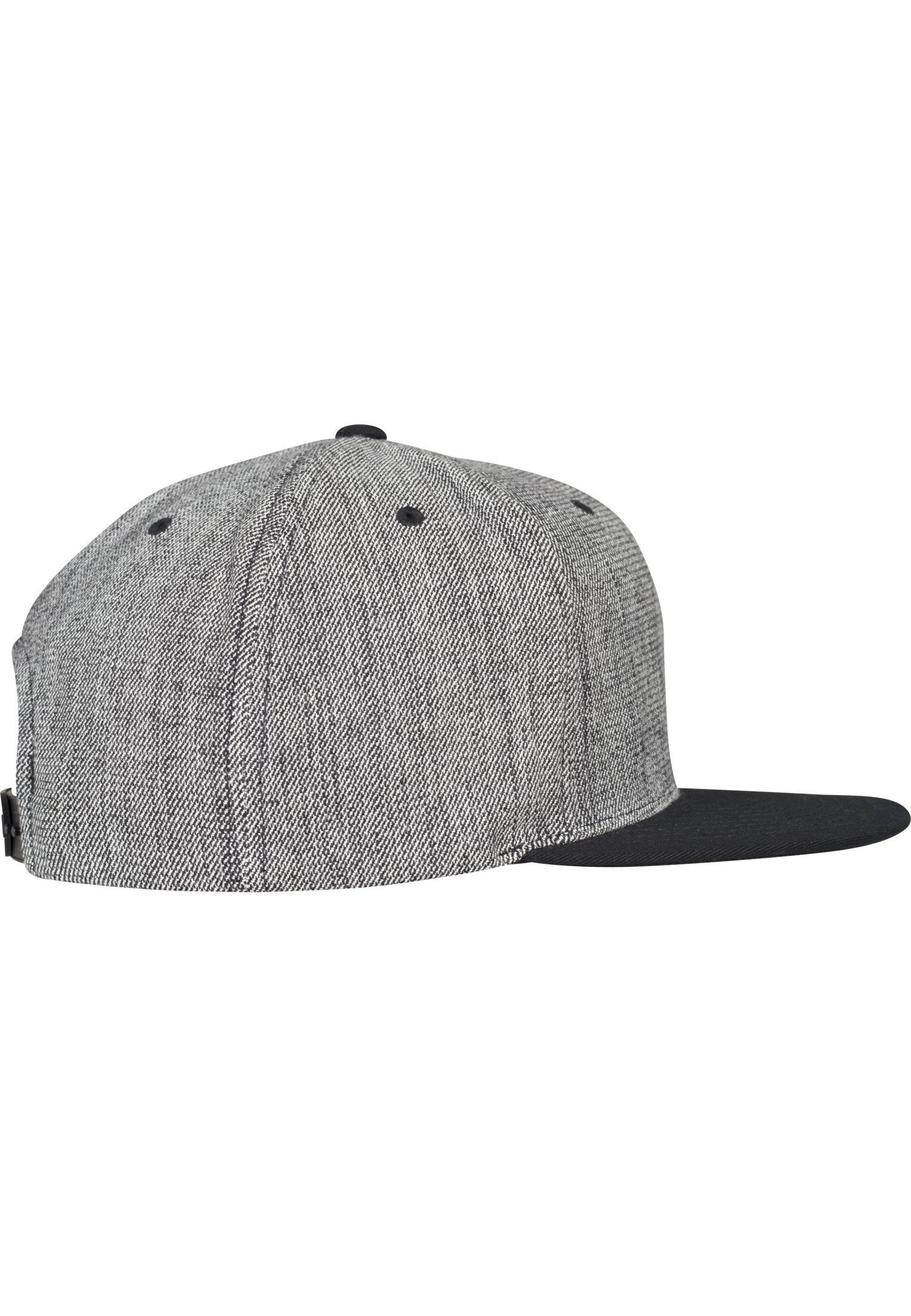 melange/black 6089MS Solid Melange Flex black Flexfit Snapback Snapback Melange Cap