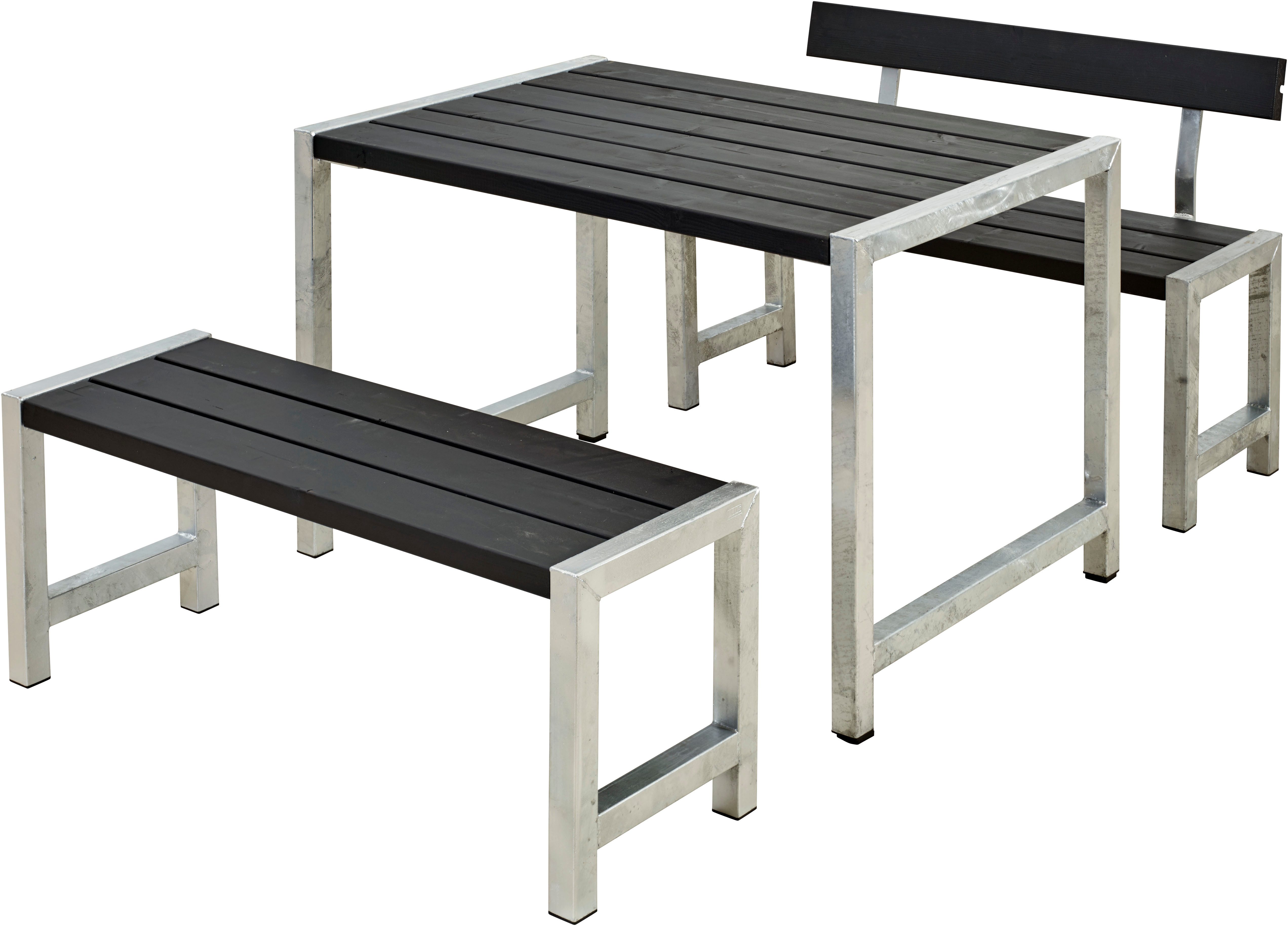 PLUS GartenEssgruppe Cafegarnituren, (3tlg), bestehend aus Tisch und