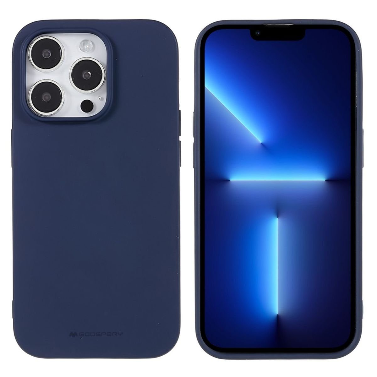 CoverKingz Handyhülle Hülle für Apple iPhone 14 Pro Handyhülle Silikon Case Cover Bumper 15,54 cm (6,12 Zoll), Schutzhülle Handyhülle Silikoncover Softcase farbig