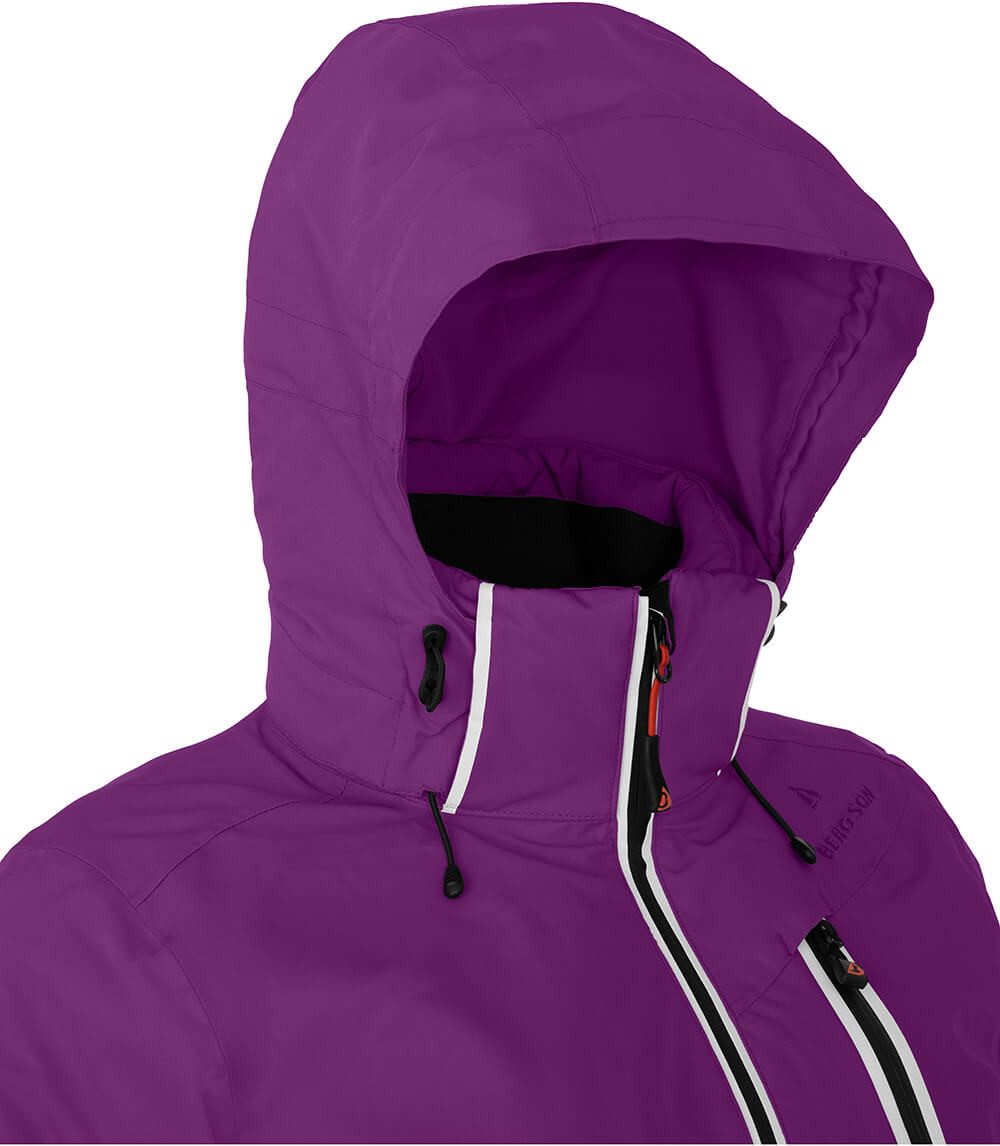 Bergson Skijacke NICE Damen Skijacke, wattiert, 20000 mm Wassersäule, Normalgrößen, violett – Bild 5 von 5