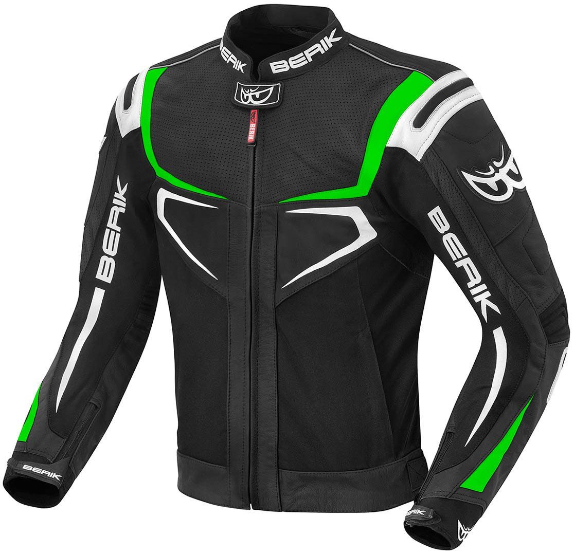 Berik Motorradjacke Radic Motorrad Leder- / Textiljacke herausnehmbares Innenfutter