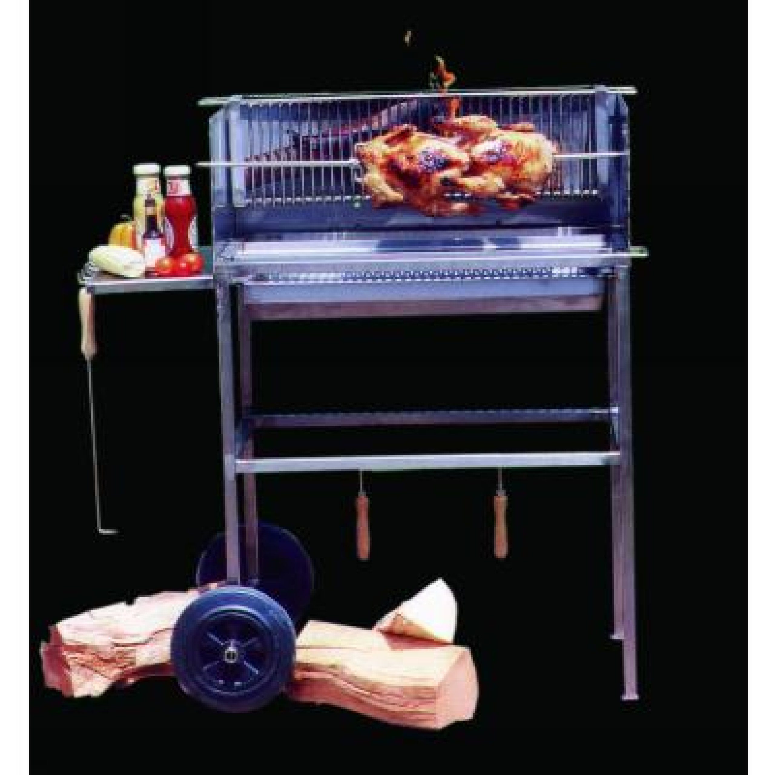 Schneider Grillgeräte GmbH & Co.KG Feuerstelle Schneider Multi Kulti Grill aus Edelstahl Holzkohlegrill ohne Motor