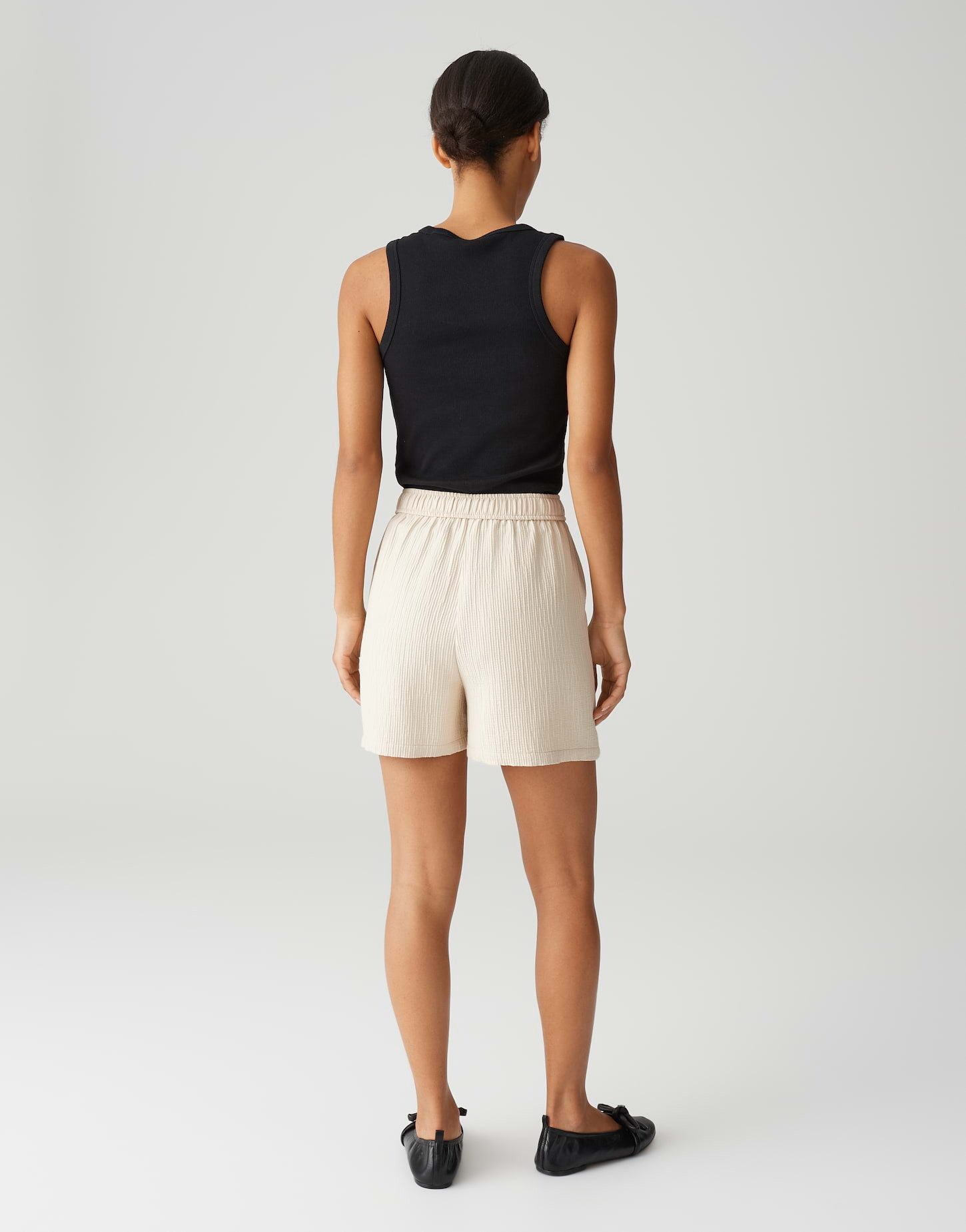 OPUS Shorts MELANE Wide aus gebondetem Viskose Mix