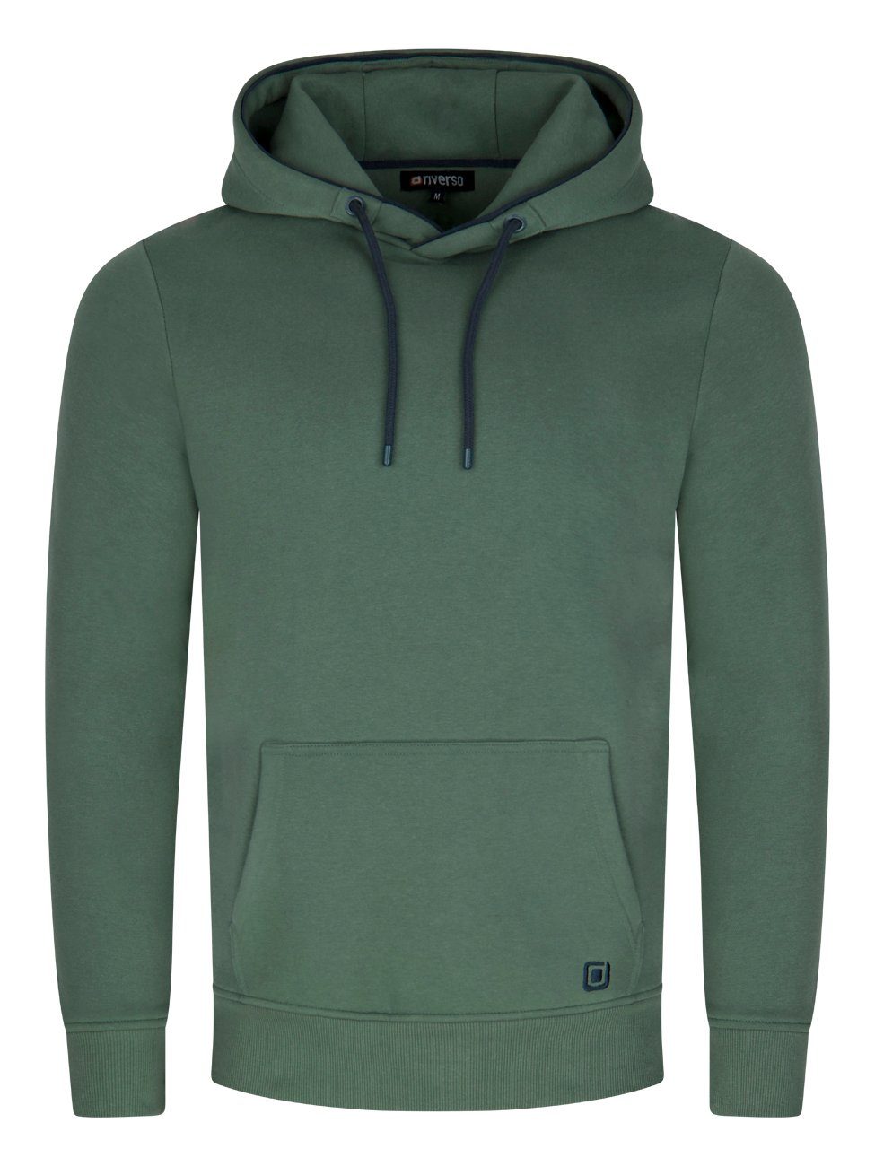 riverso Kapuzenpullover Herren Hoodie RIVSandro Regular Fit Longsleeve Sweatshirt mit Cross-Over-Kragen und Kängurutasche
