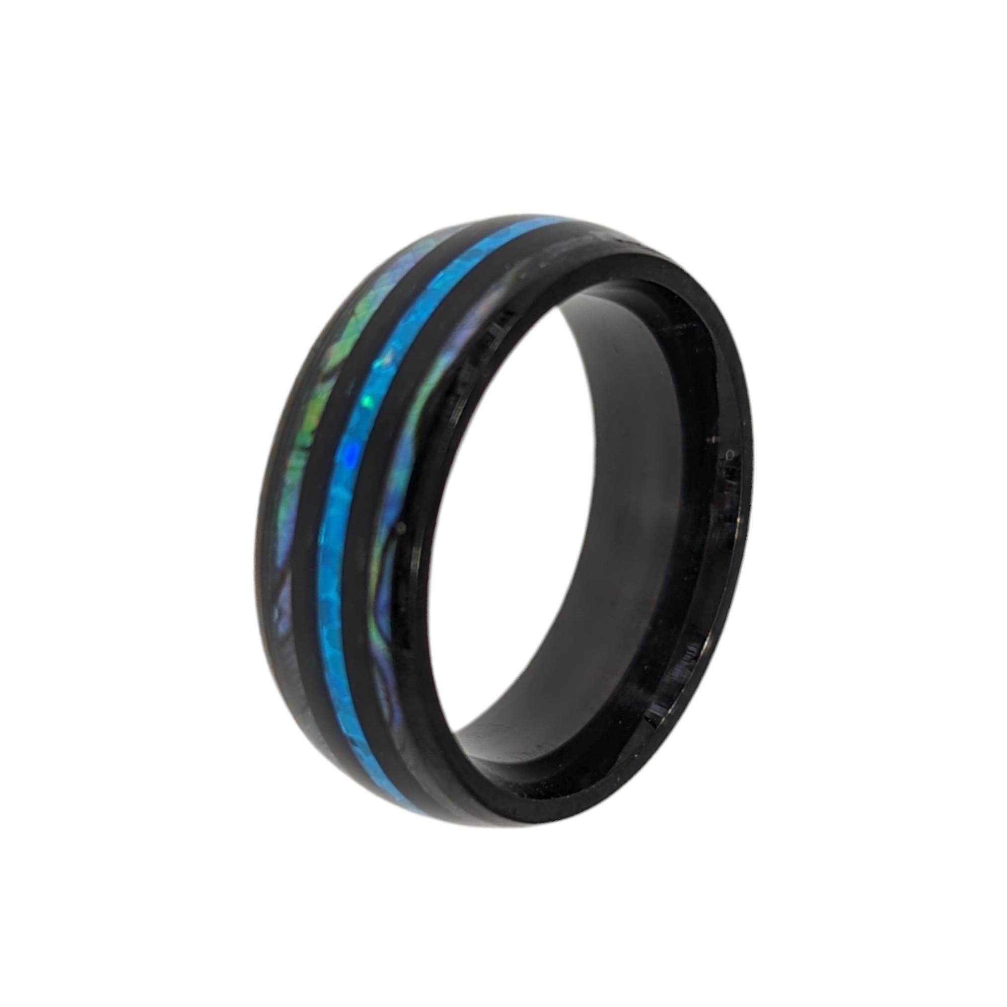 Eyecatcher Fingerring Ring mehrfarbig Opaloptik blau günstig online kaufen