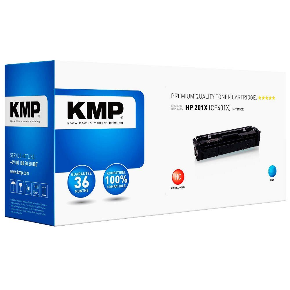 Toner 201X KMP - Tonerkartusche / 1 cyan, H-T215CX (1-St) ERSETZT CF401X