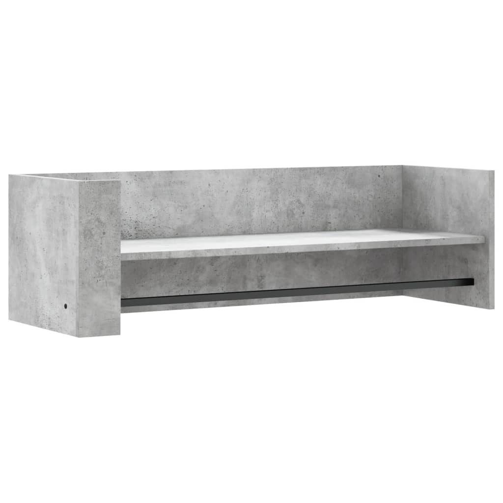 vidaXL Regal Wandregal Betongrau 100x35x30,5 cm günstig online kaufen